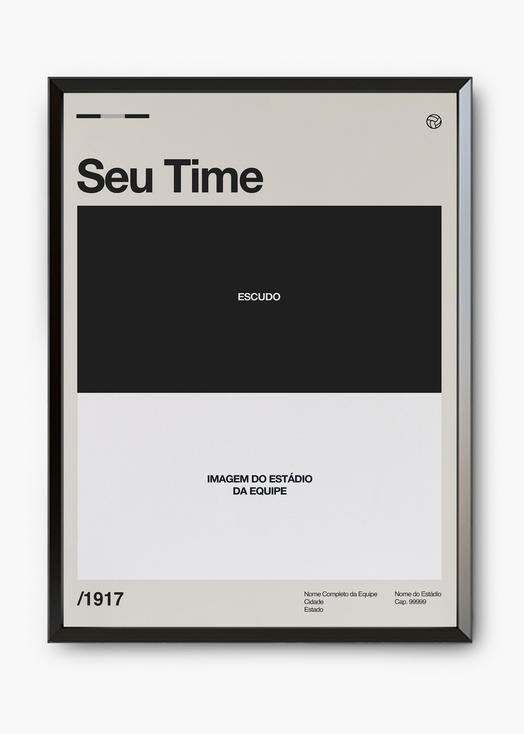 Quadro Personalizável - Times
