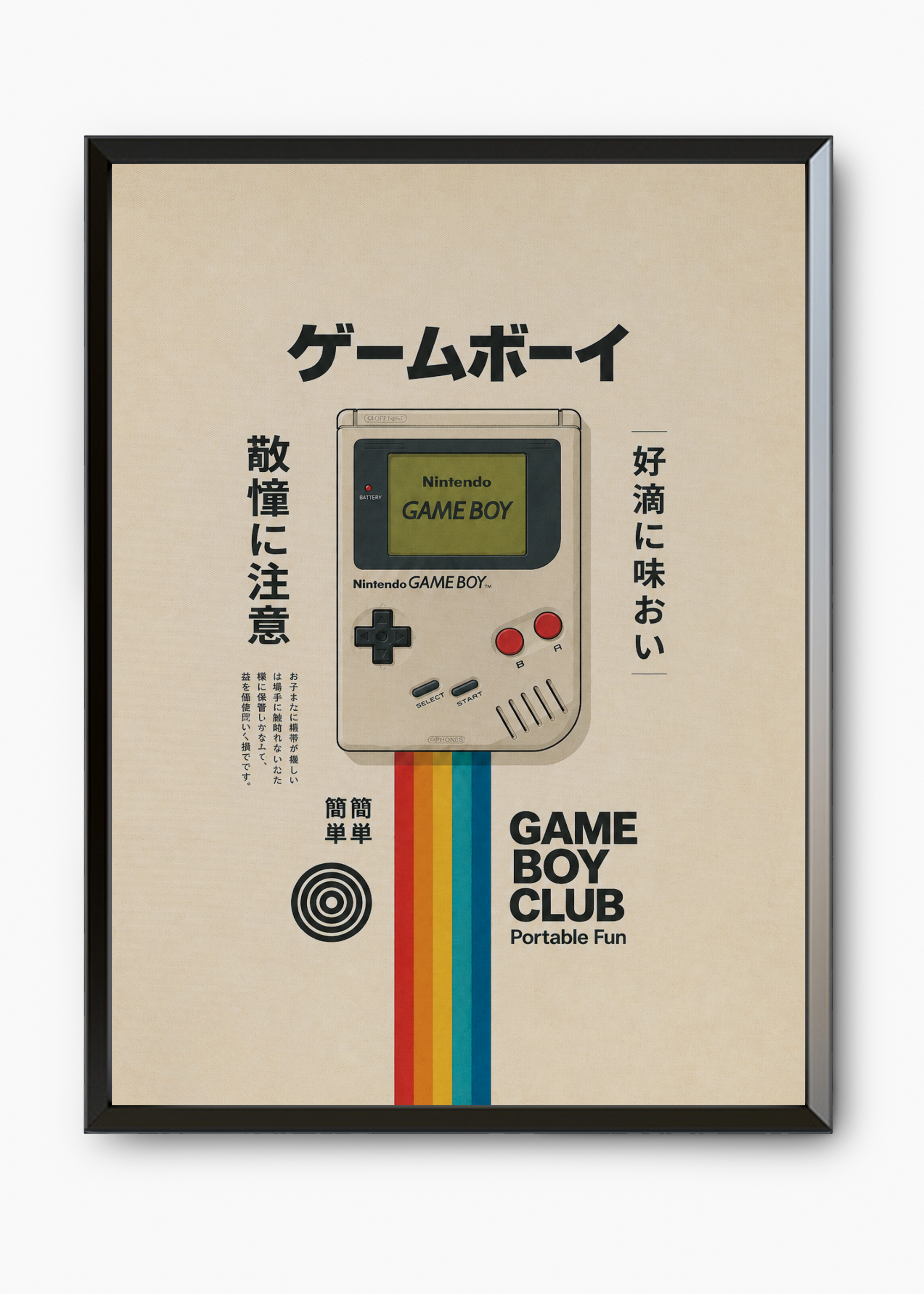 Quadro Japonês Game Boy Retro - 7