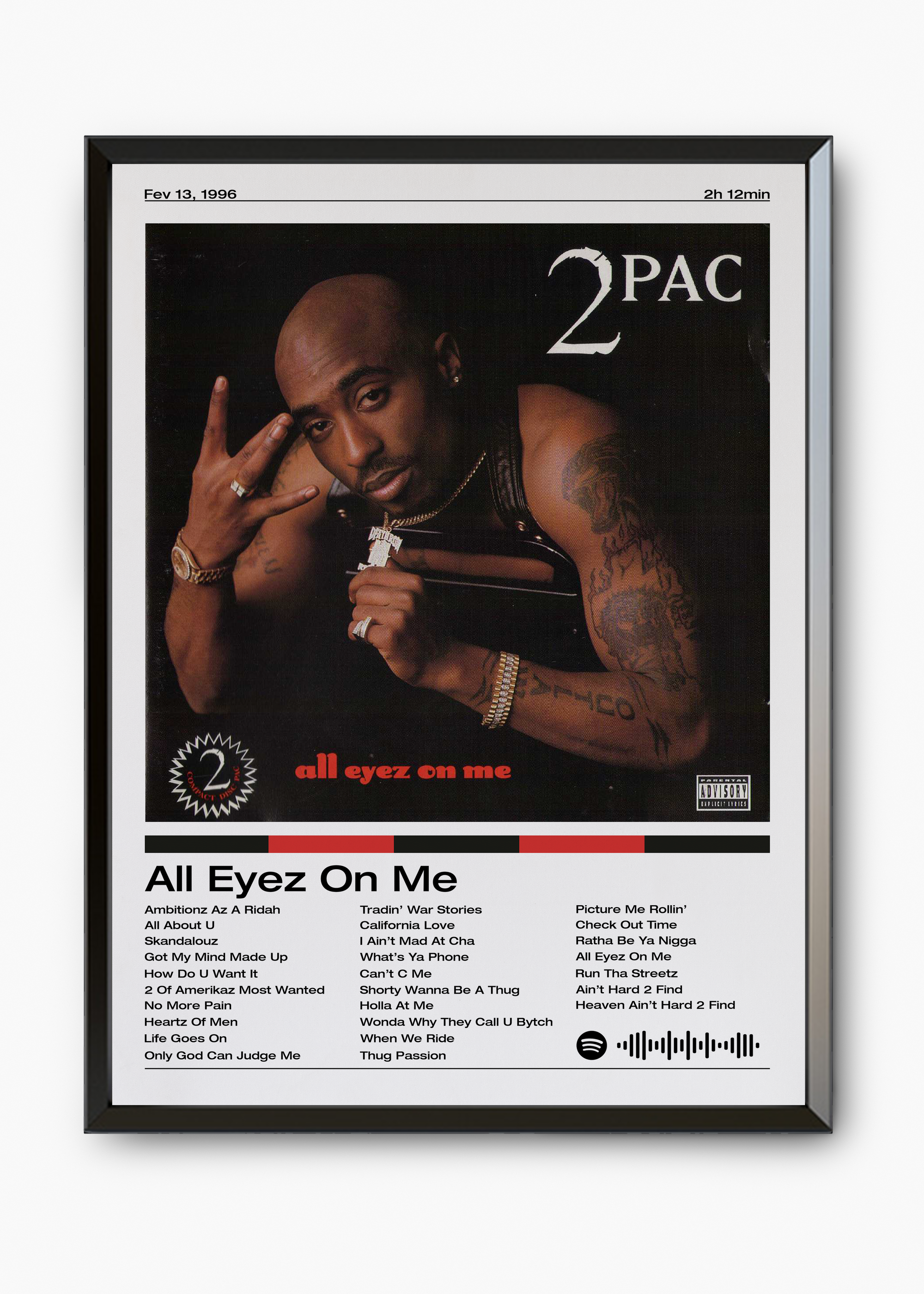 Quadro 2PAC All Eyez On Me - 7