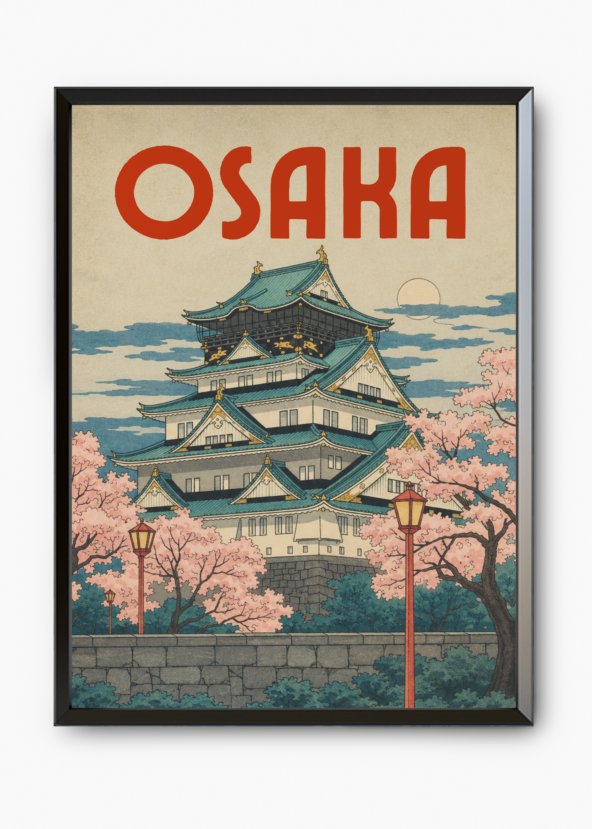 Quadro Japonês Osaka Jo - 7
