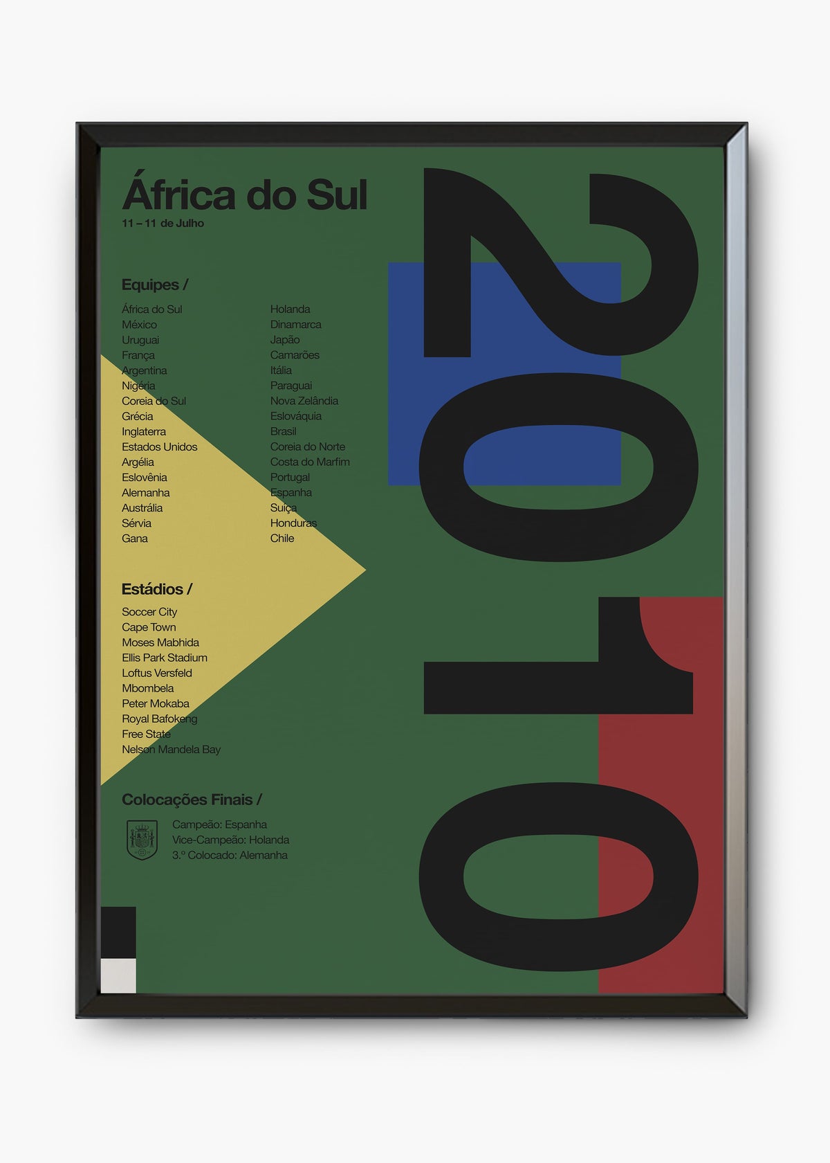 Quadro Copa do Mundo África Do Sul 2010