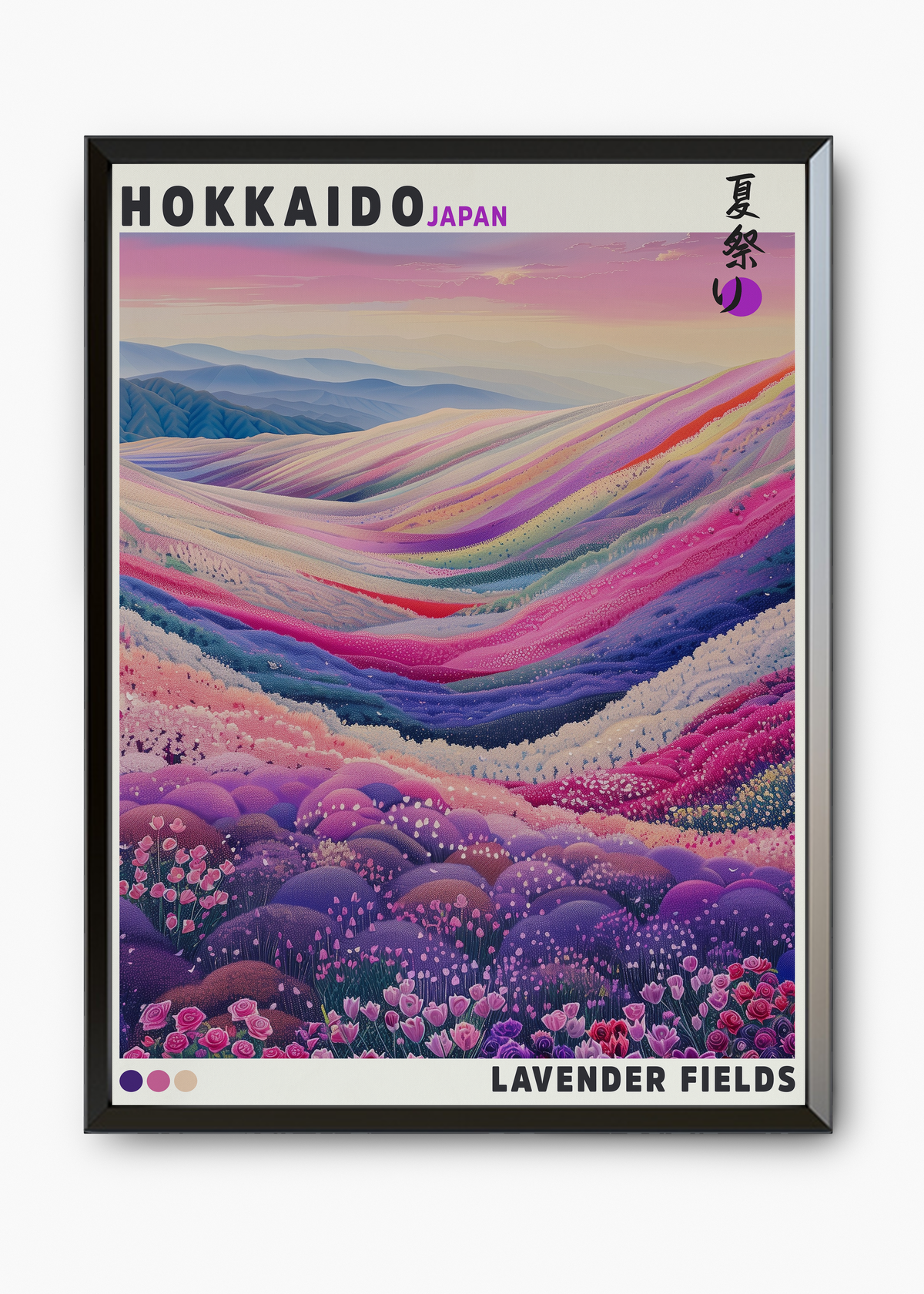 Quadro Japones Lavender Fields - 7