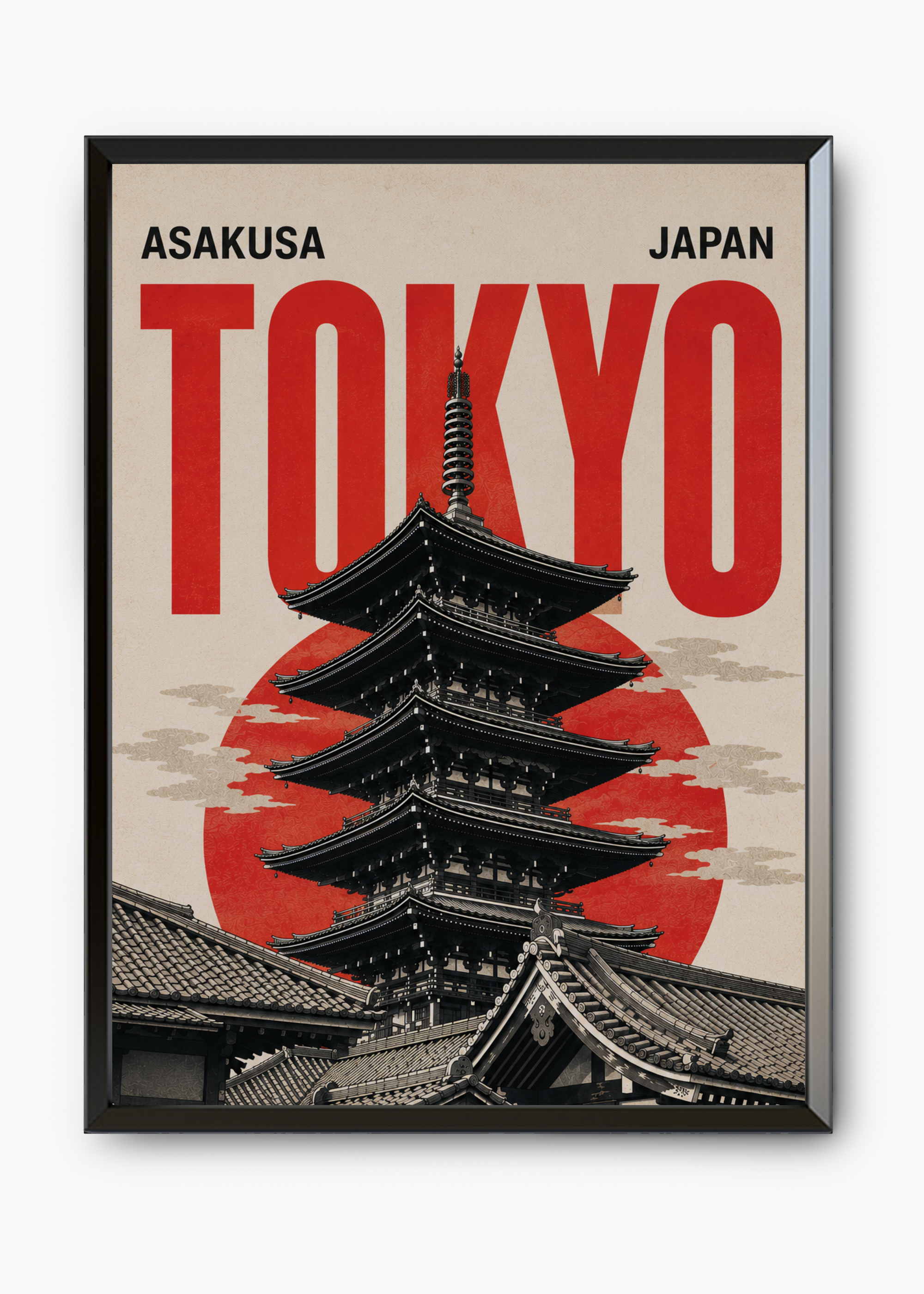 Quadro Japonês Asakusa Red - 7