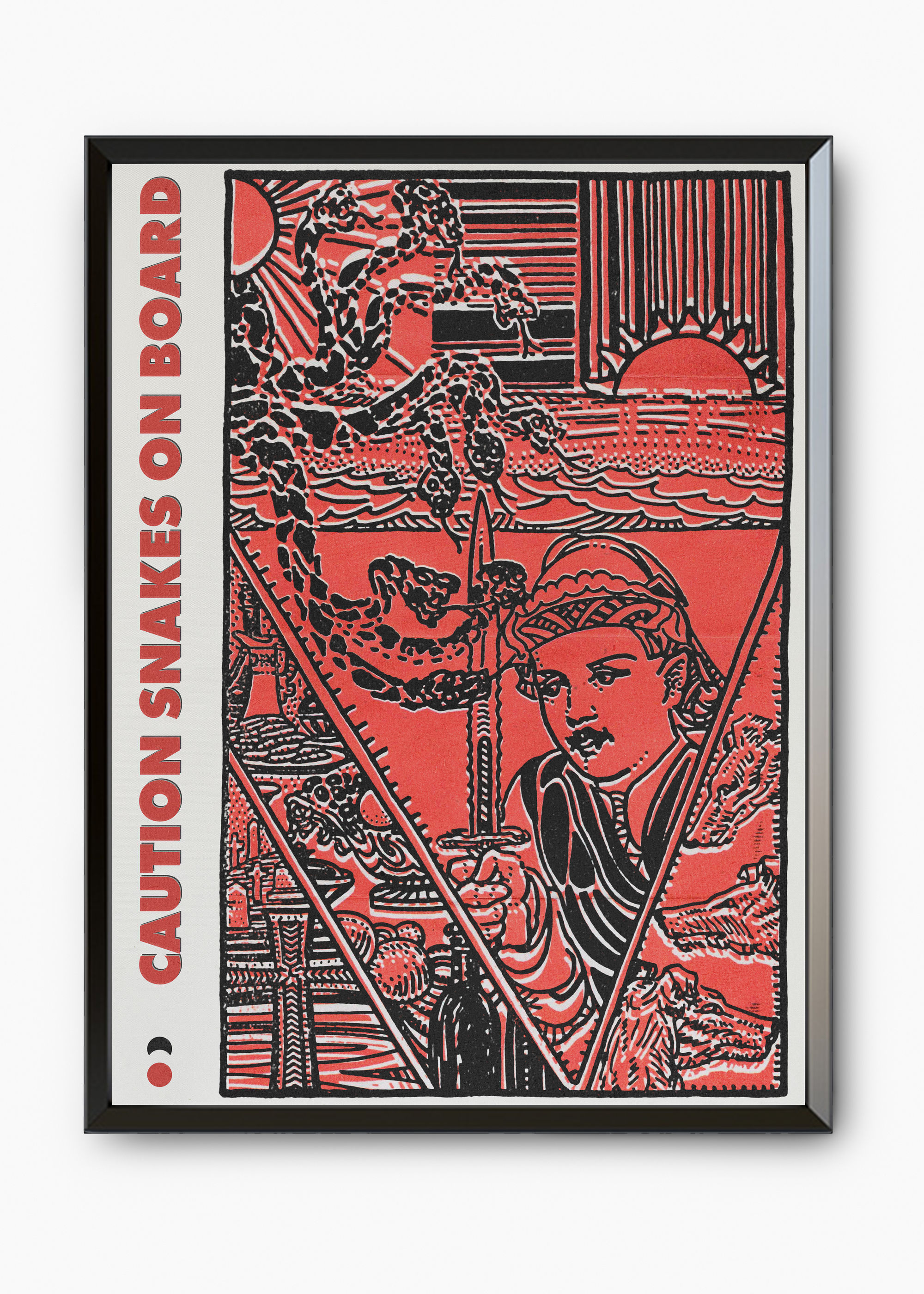 Quadro Caution Snakes on Board - 7