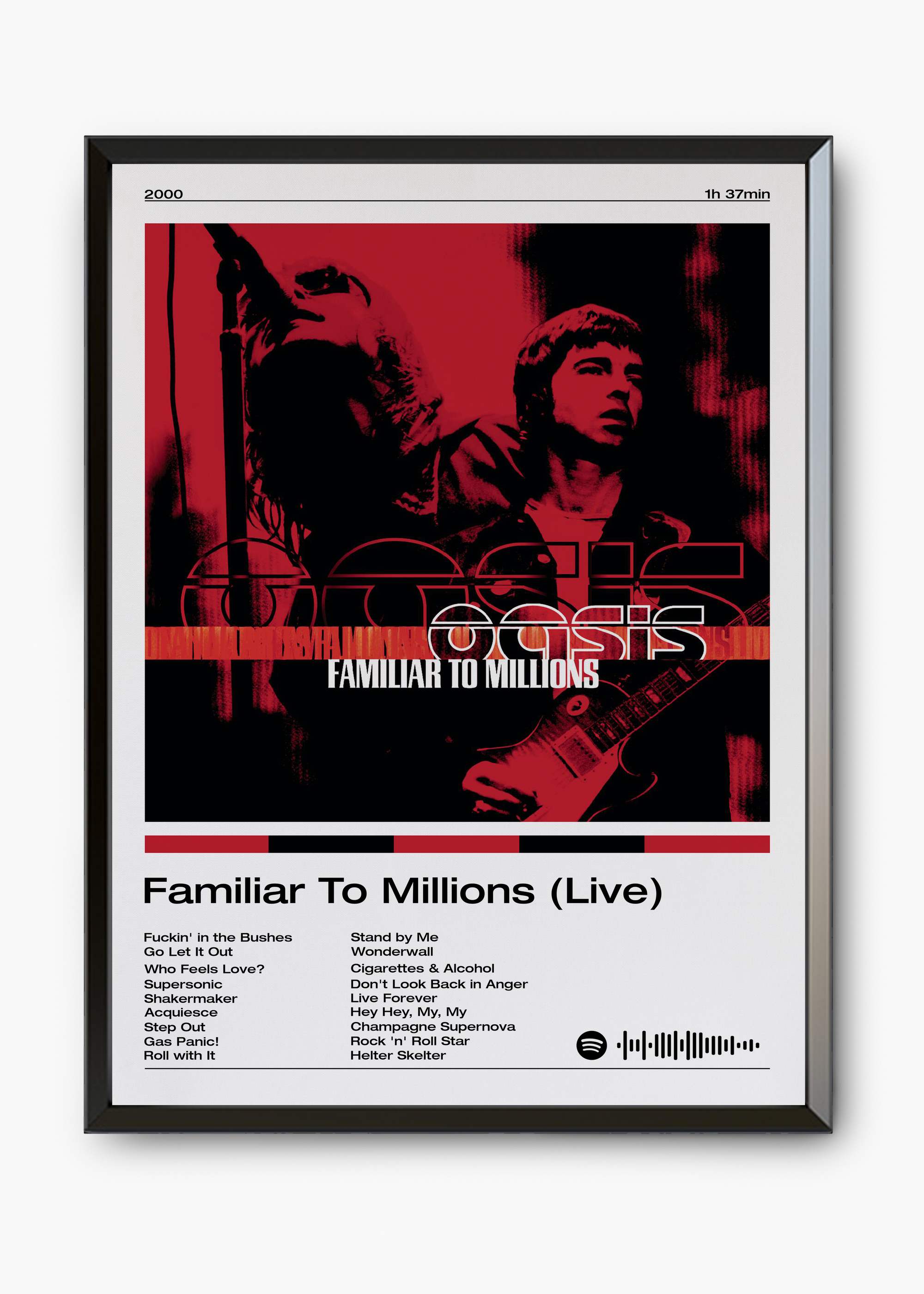 Quadro Oasis Familiar To Millions (Live) - 7