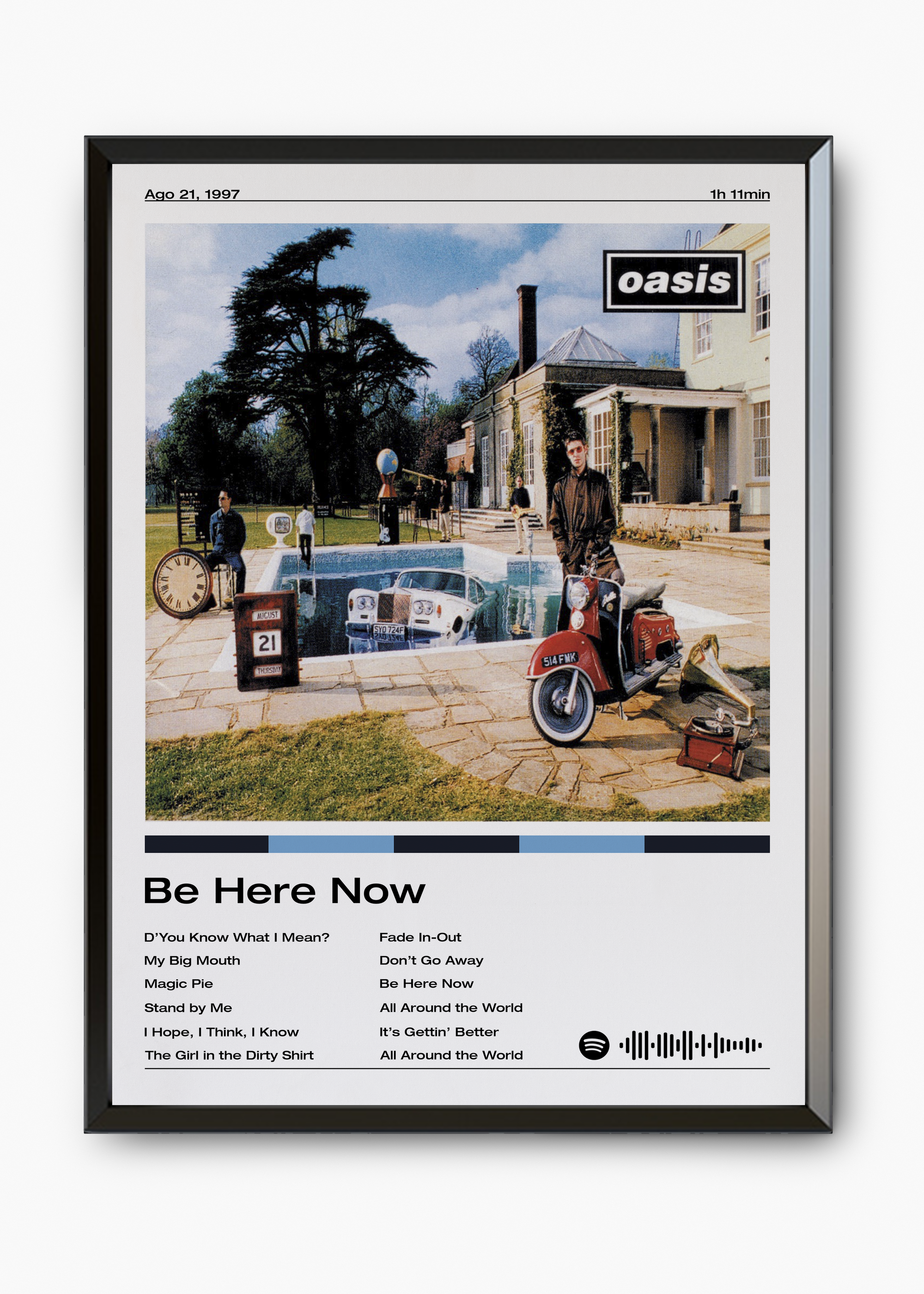 Quadro Oasis Be Here Now - 7