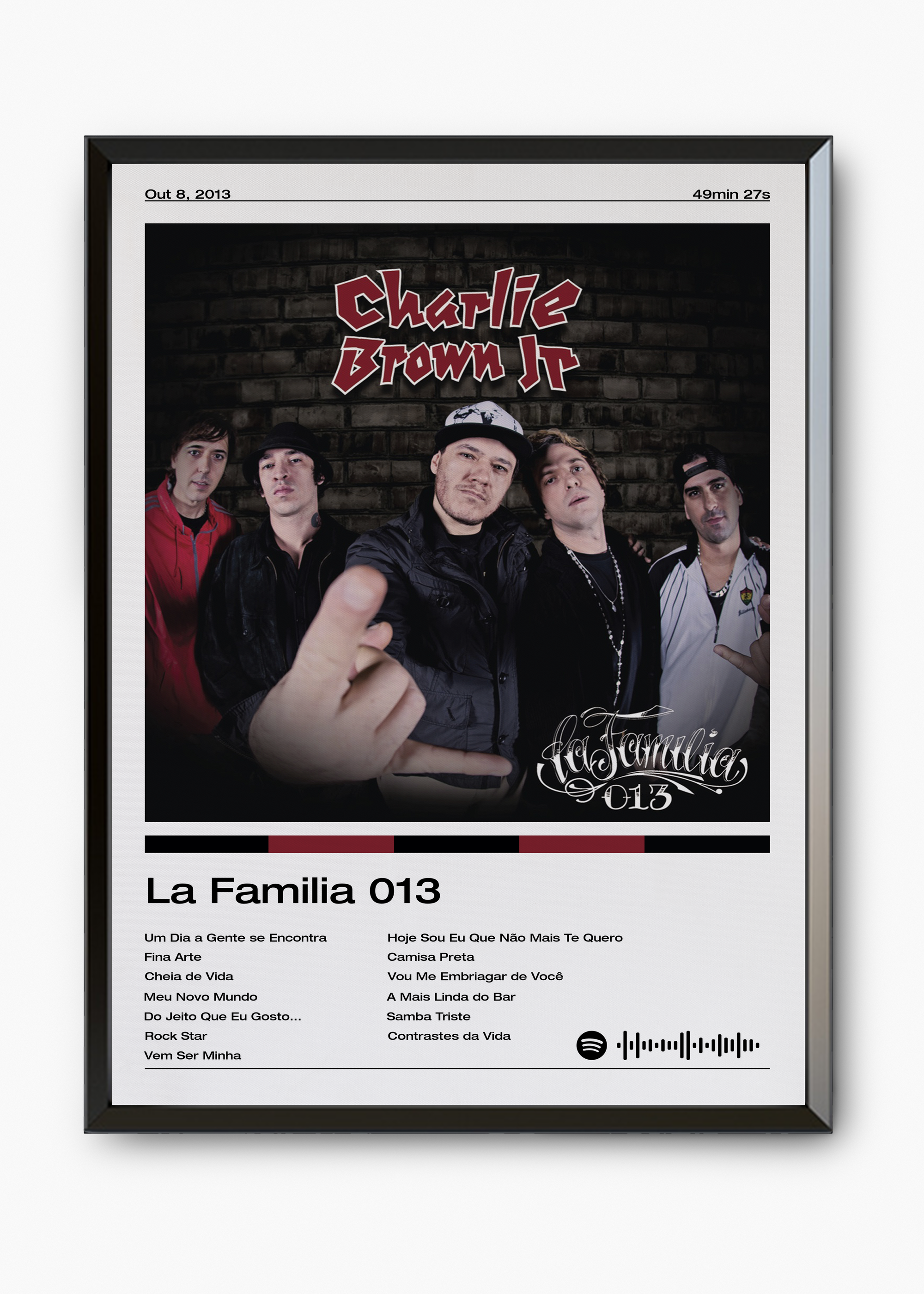 Quadro Charlie Brown Jr. La Familia 013 - 7