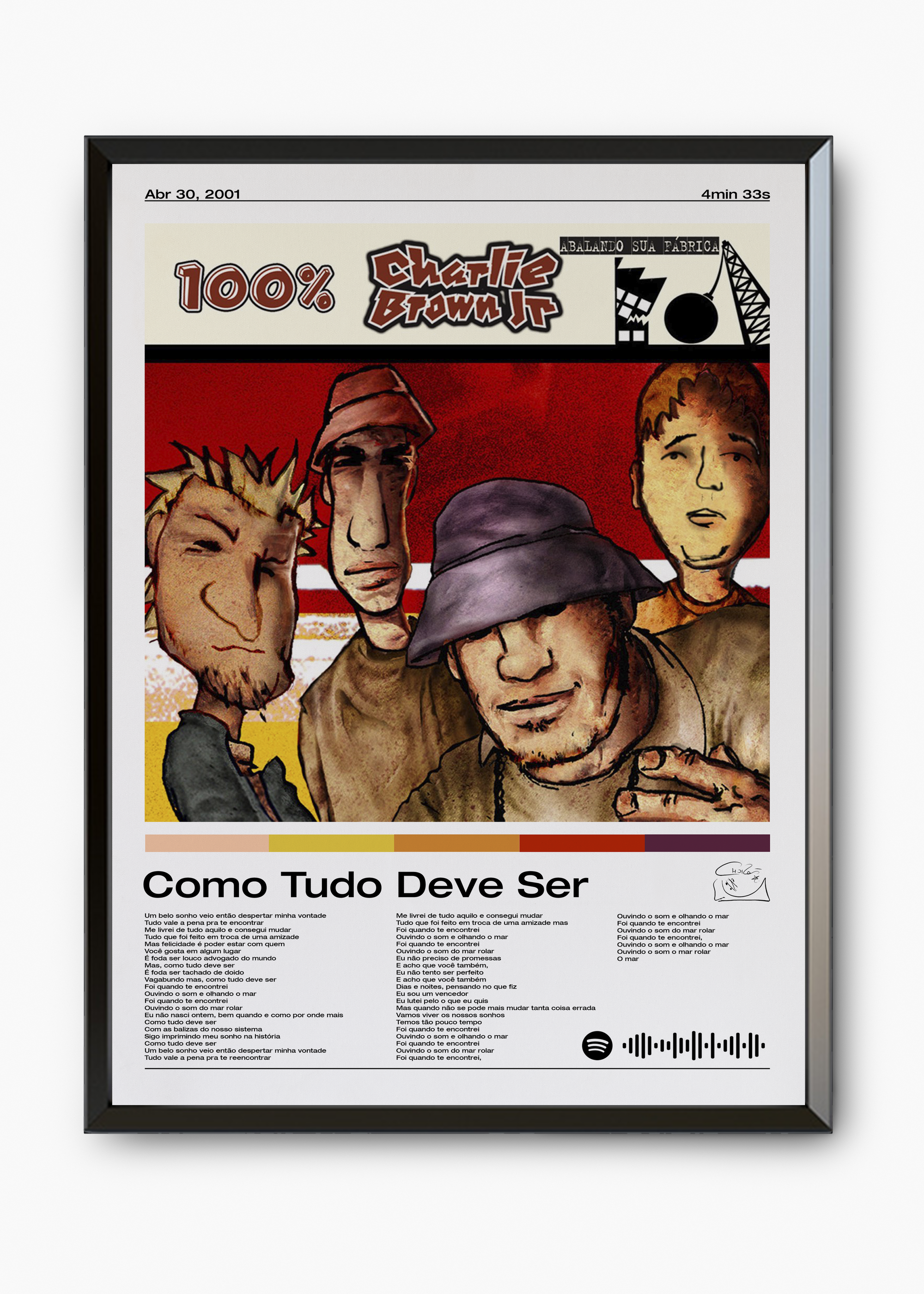 Quadro Charlie Brown Jr. Como Tudo Deve Ser - 7