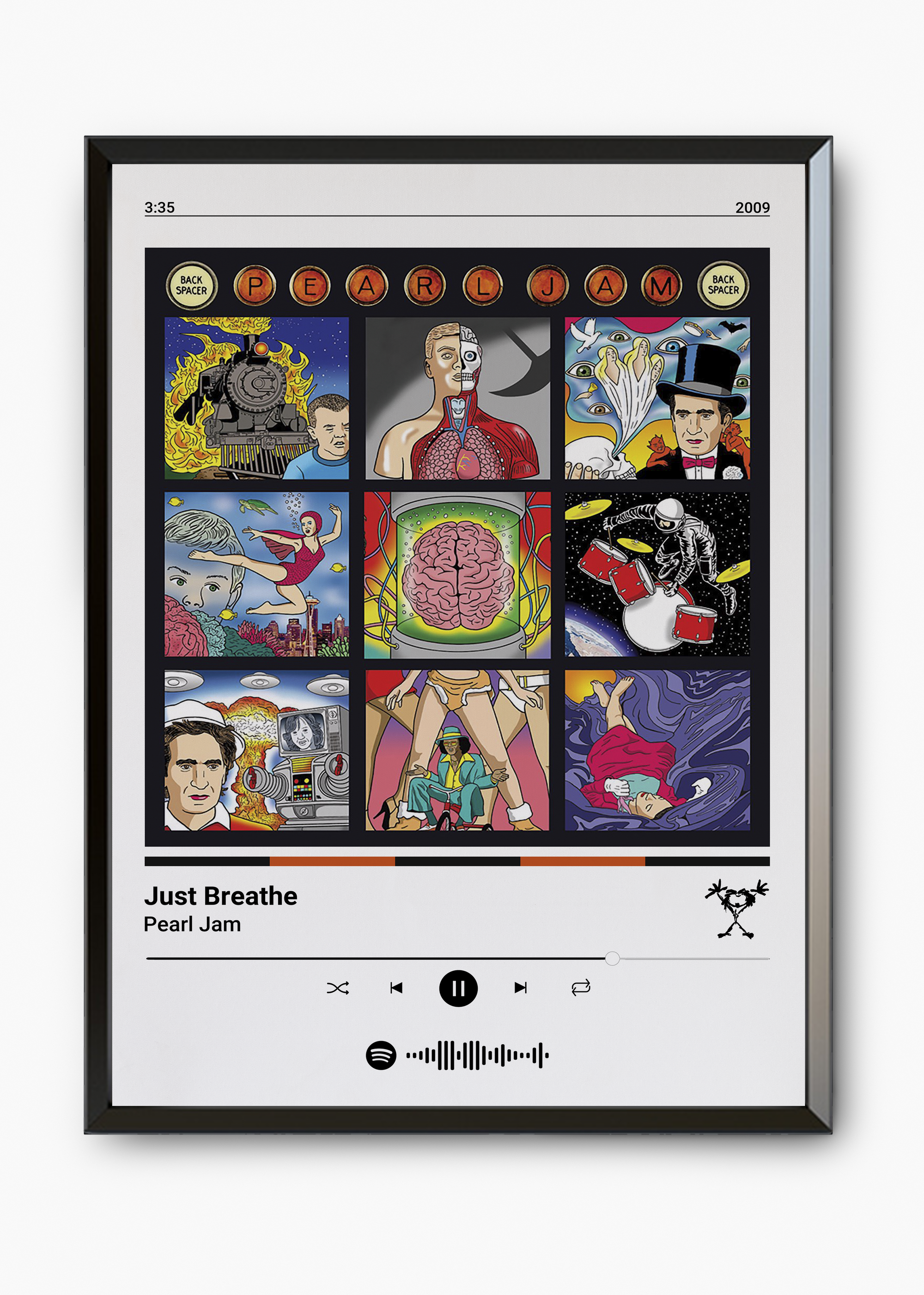 Quadro Pearl Jam Just Breathe - 7