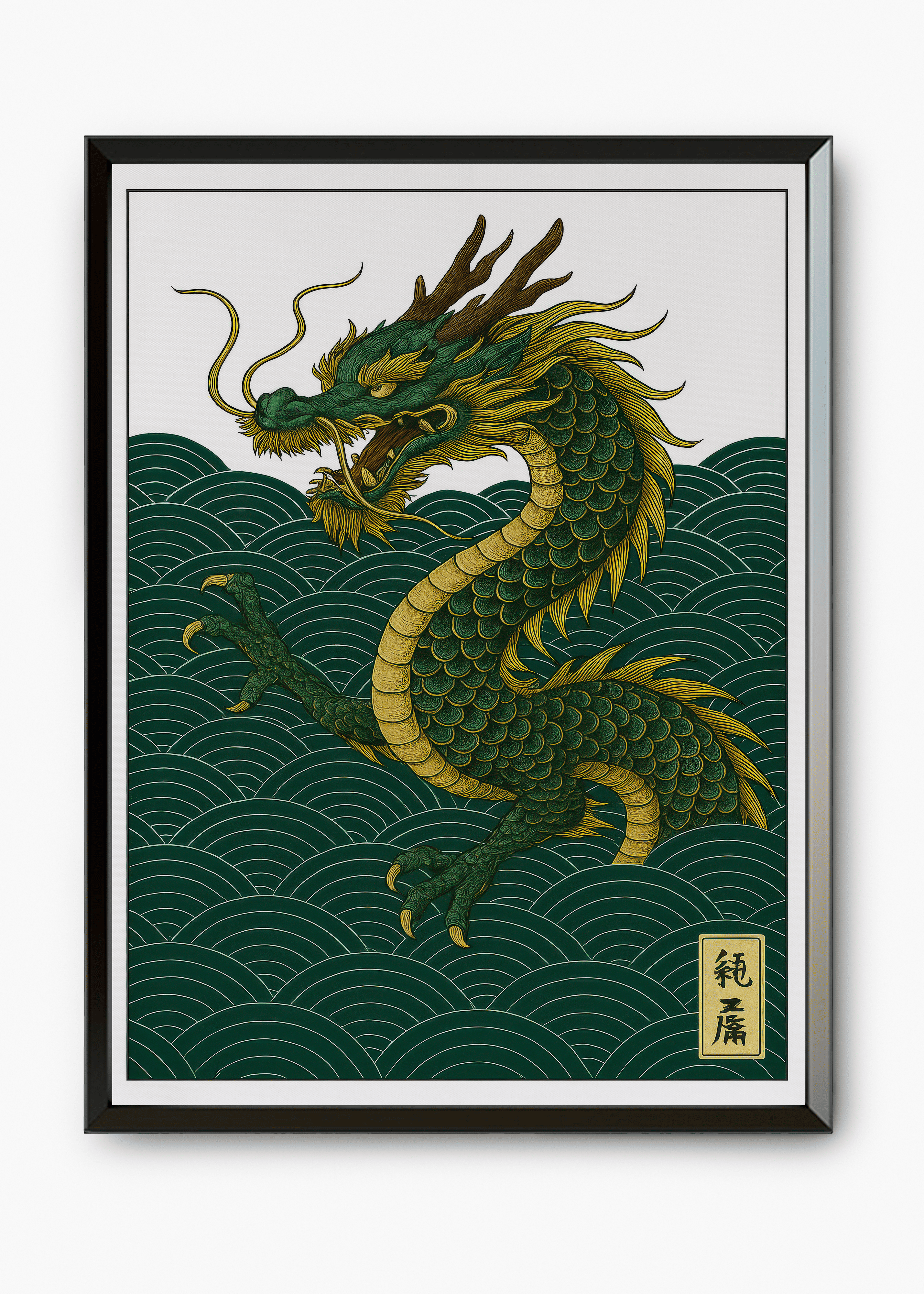 Quadro Japonês Dragon