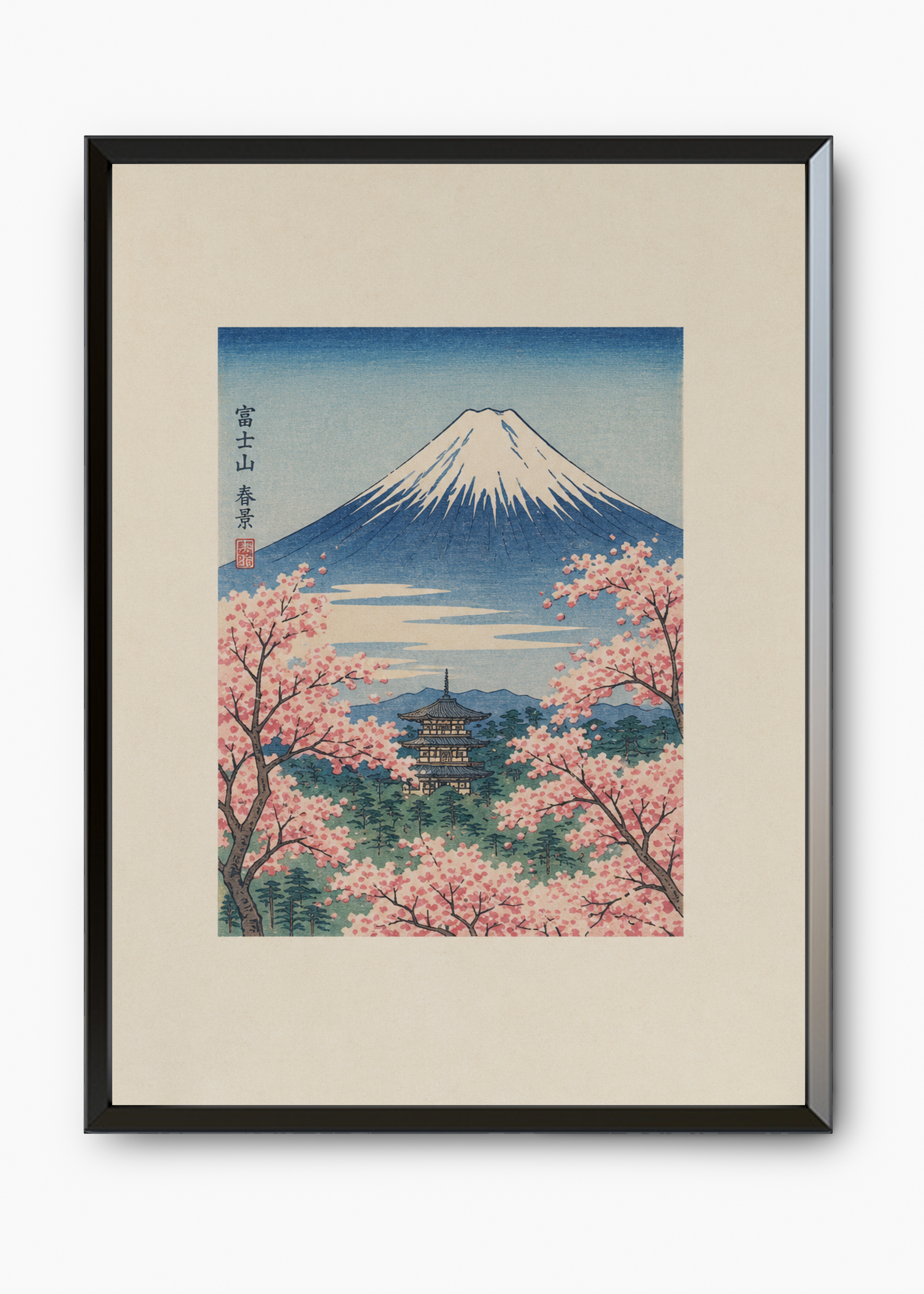 Quadro Japonês Haru Fuji - 7