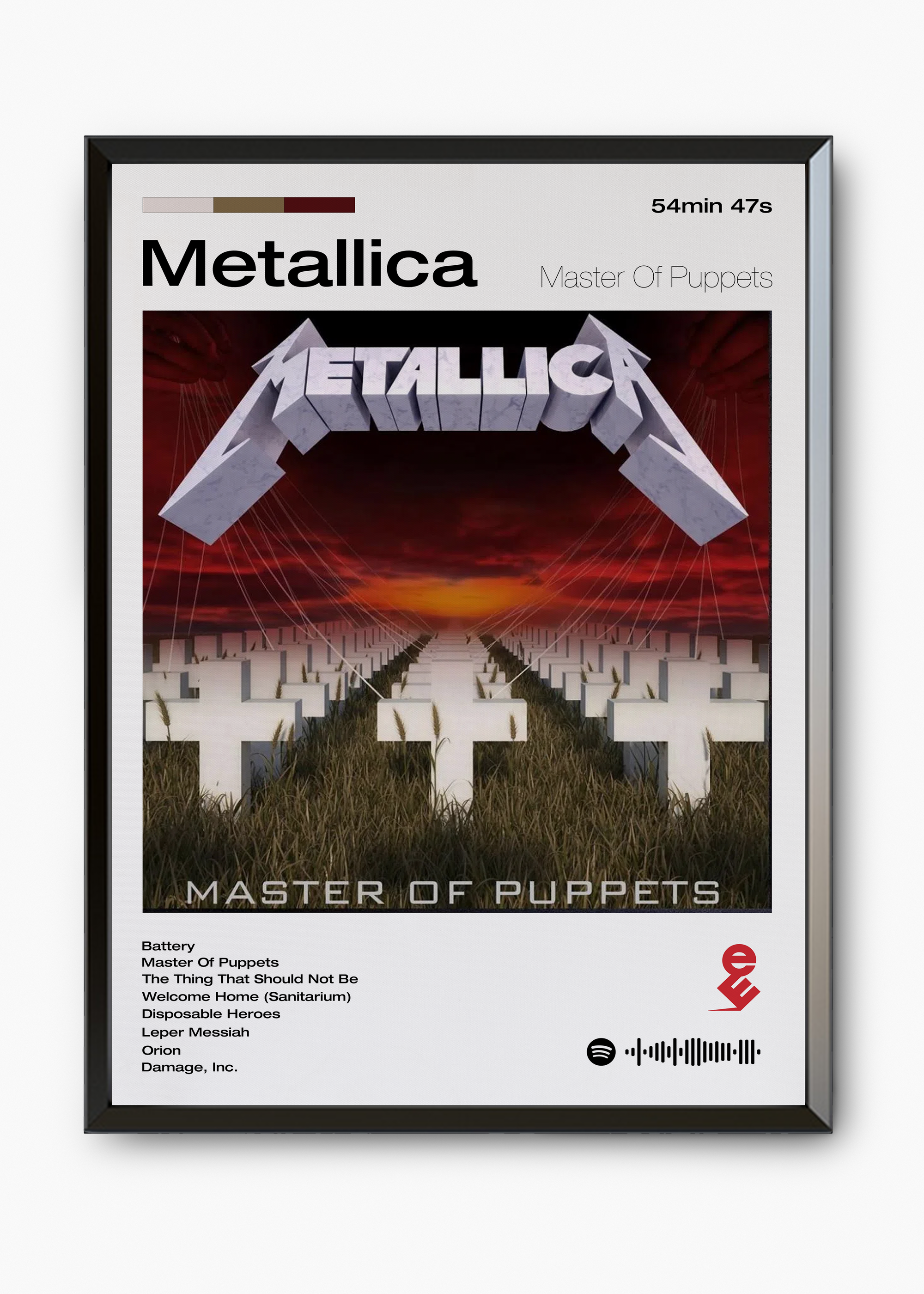 Quadro Metallica Master of Puppets - 7