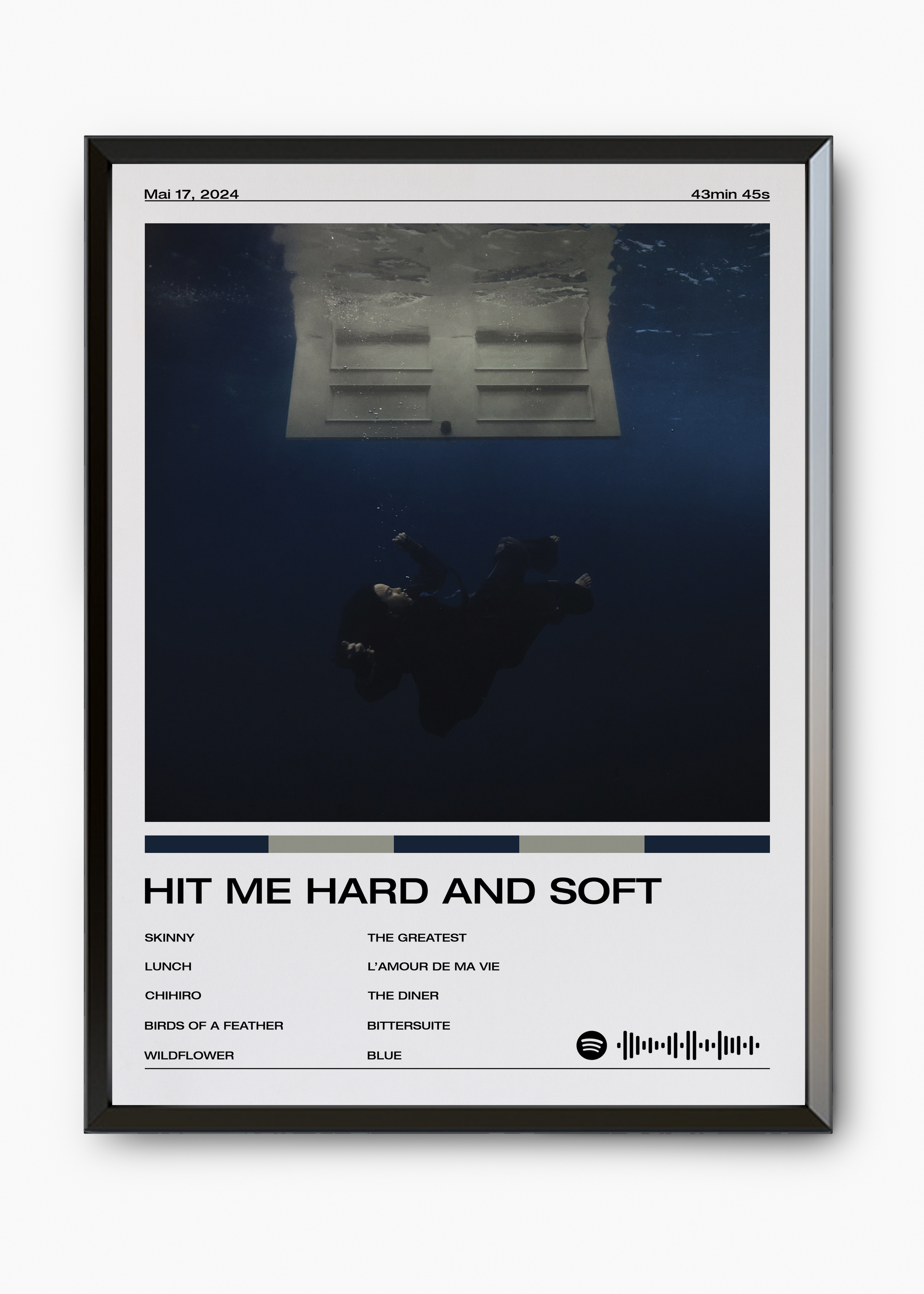 Quadro Billie Eilish Hit Me Hard and Soft - 7