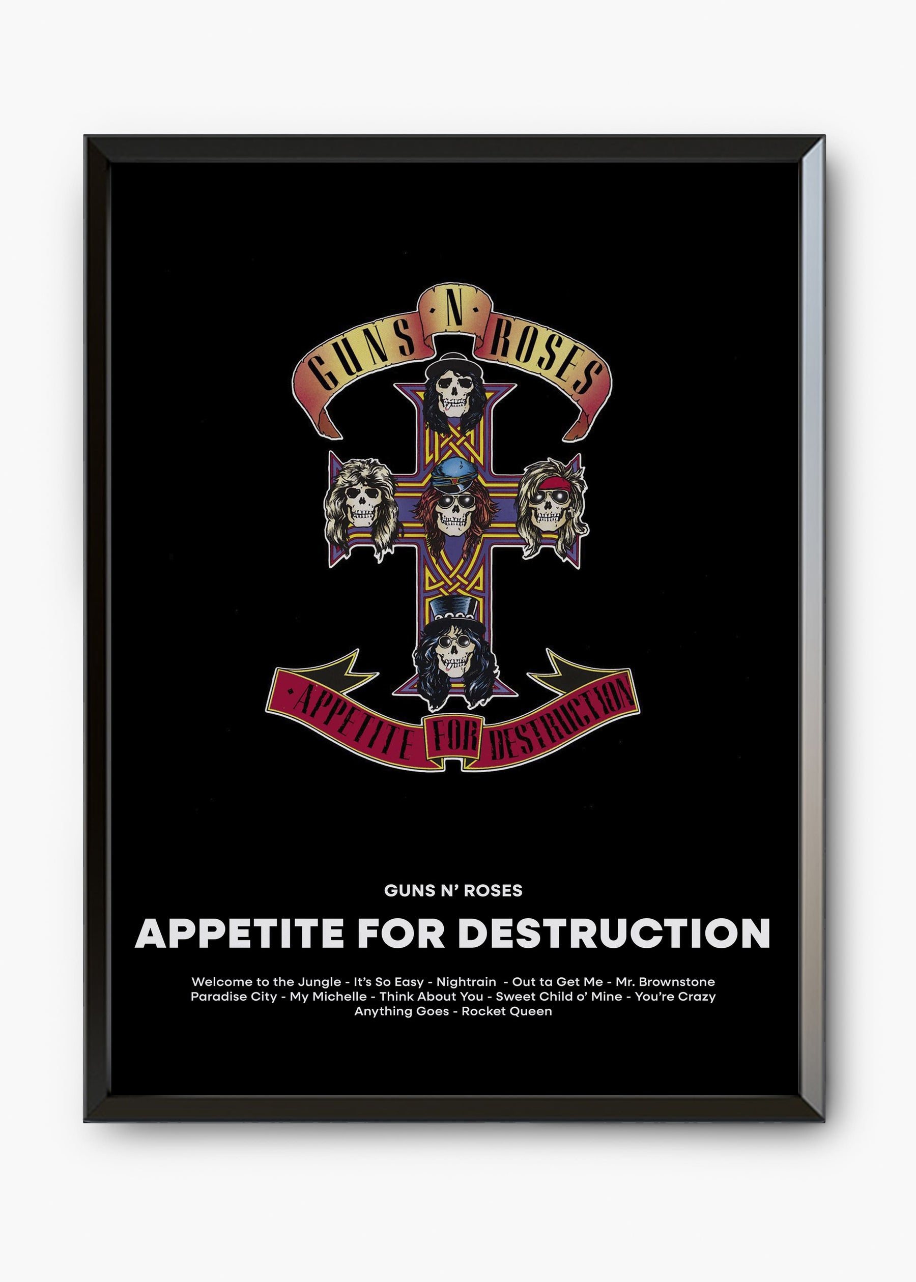Quadro Guns N' Roses Appetite For Destruction Capa