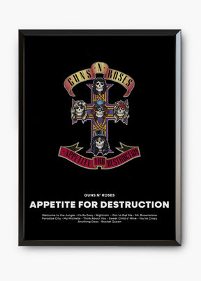 Quadro Guns N' Roses Appetite For Destruction Capa