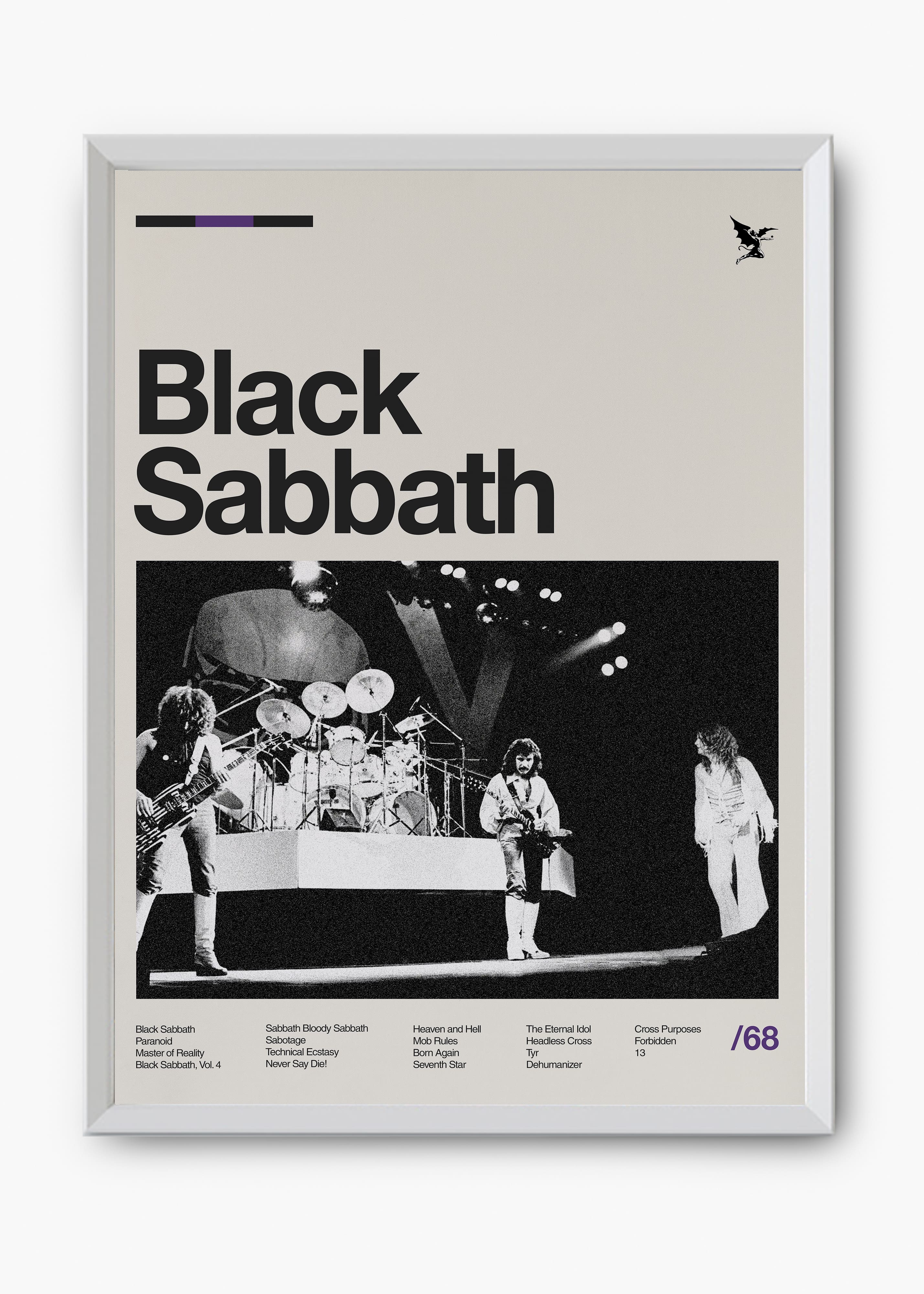 Quadro Black Sabbath Banda