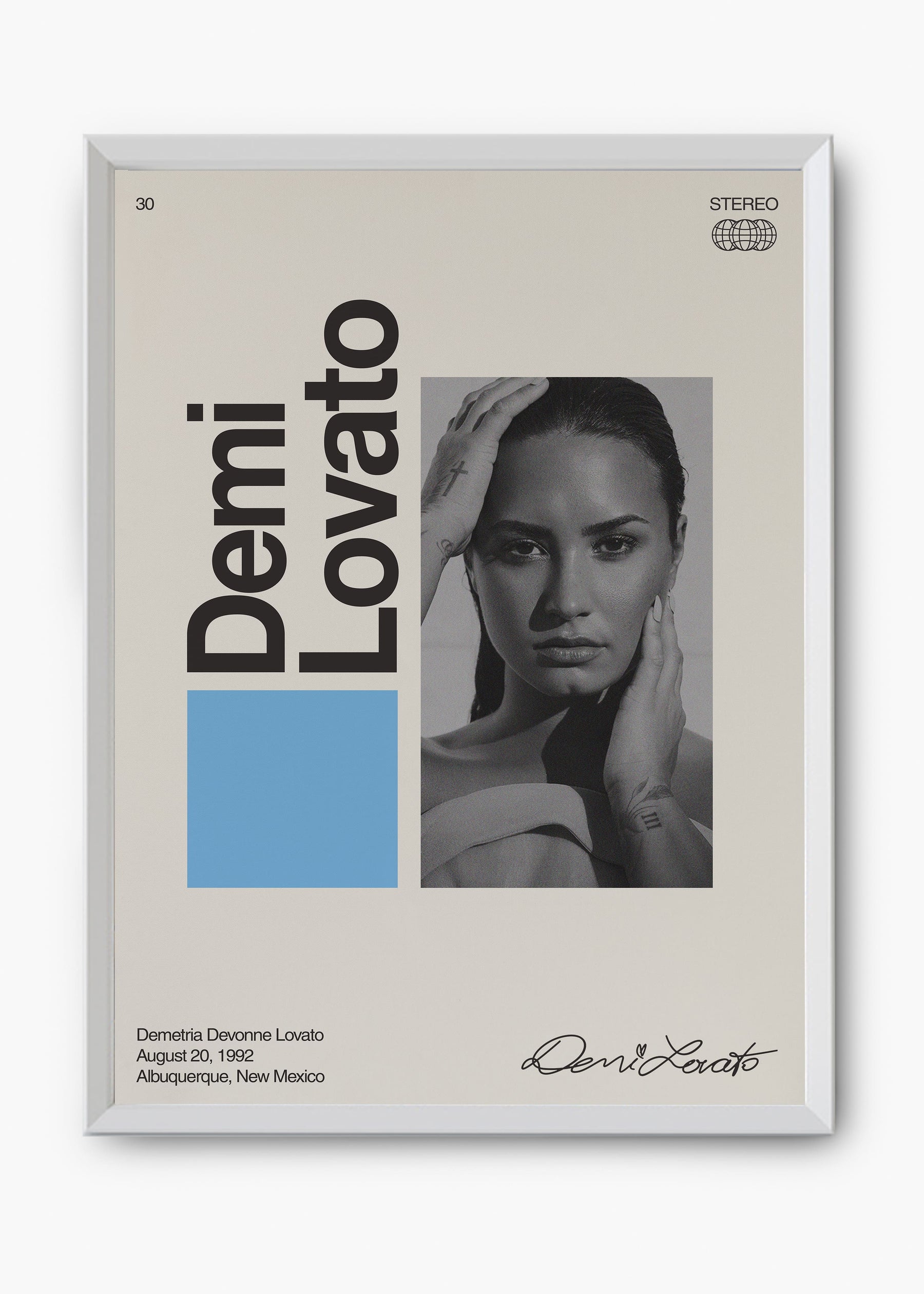 Quadro Signature Demi Lovato