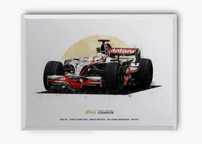Quadro Lewis Hamilton 2008 World Champion