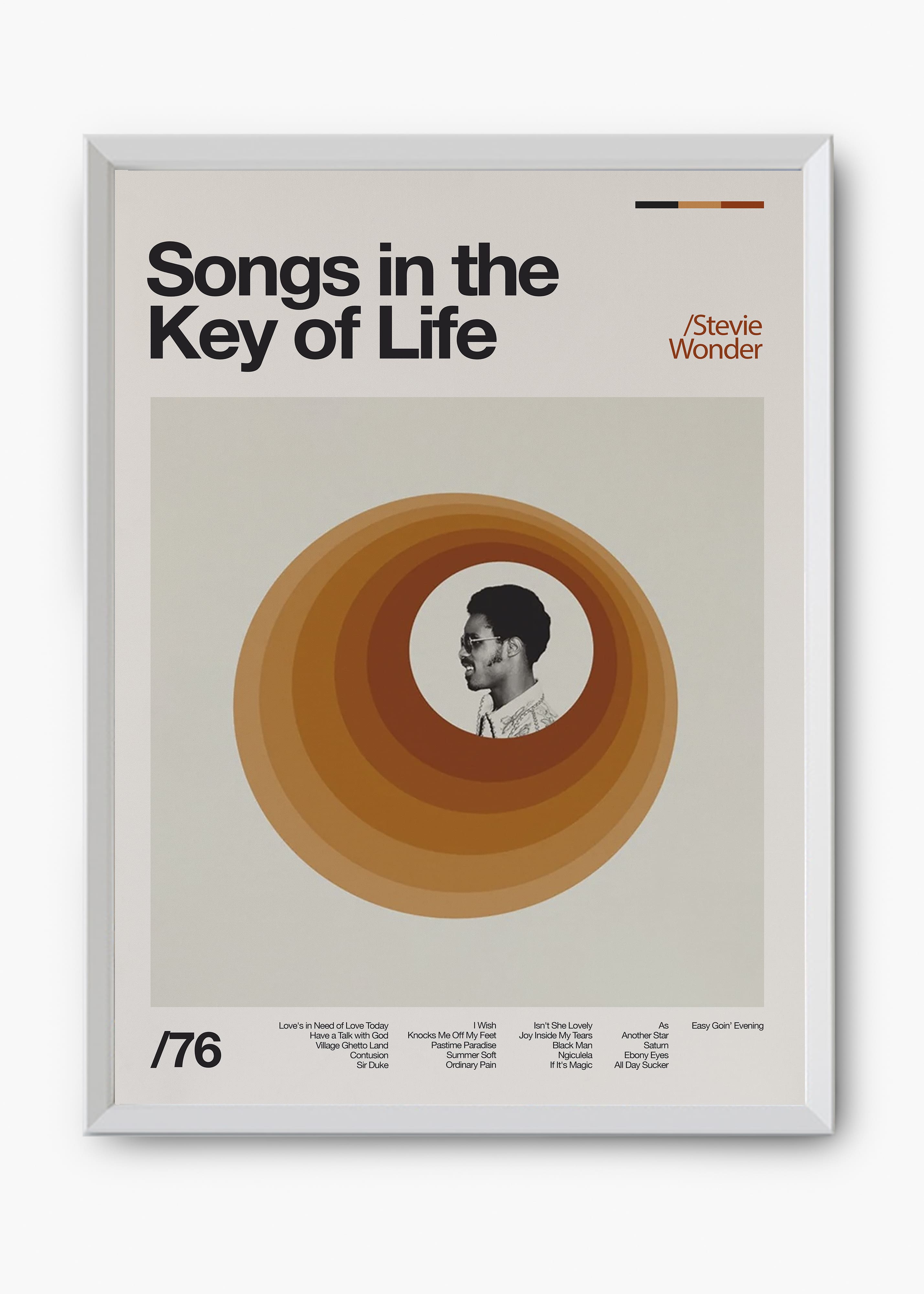 Quadro Stevie Wonder Songs in the Key of Life II