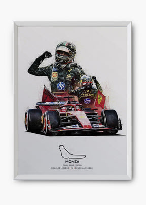 Quadro Charles Leclerc Monza 2024