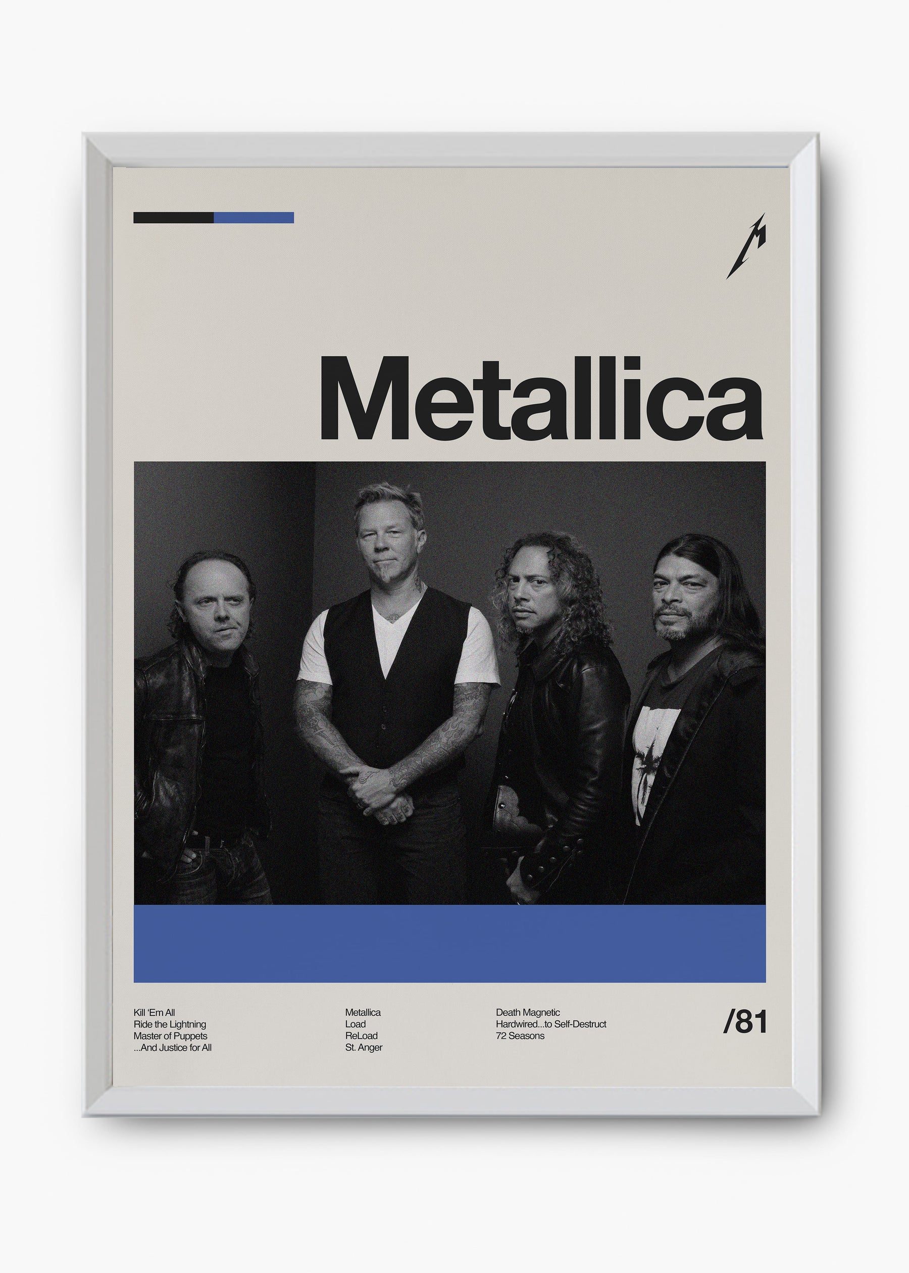 Quadro Metallica Banda