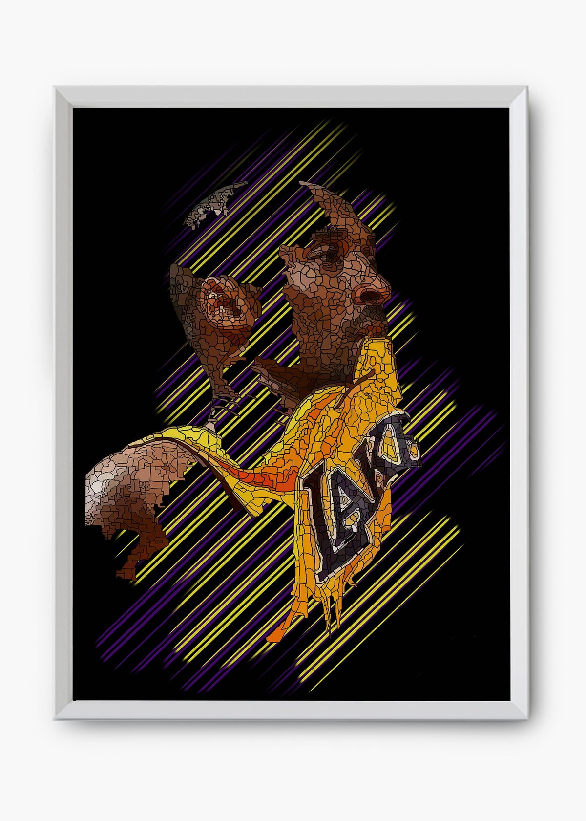 Quadro decorativo Kobe Bryant II — arte de basquete para parede | Cübe Quadros
