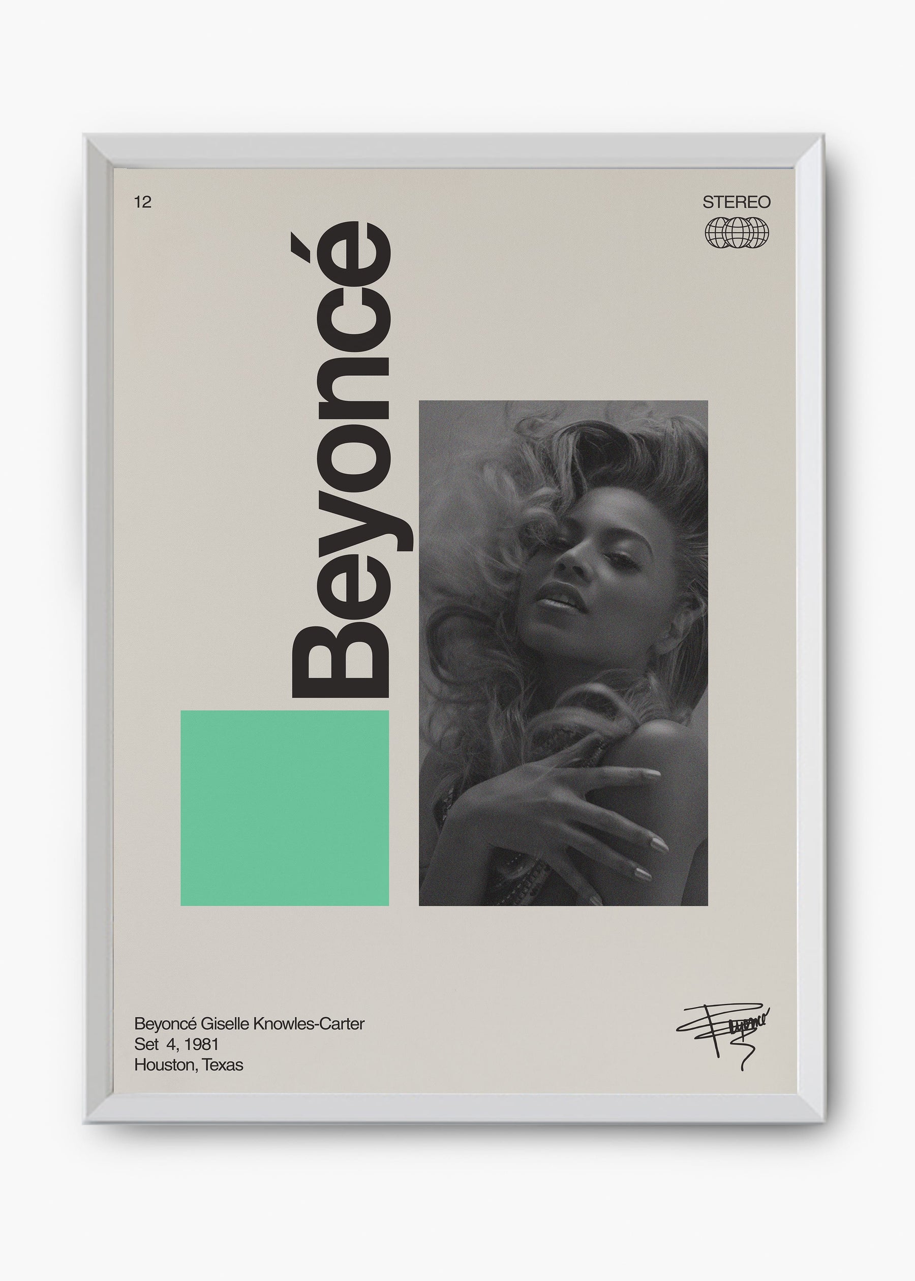 Quadro Signature Beyoncé