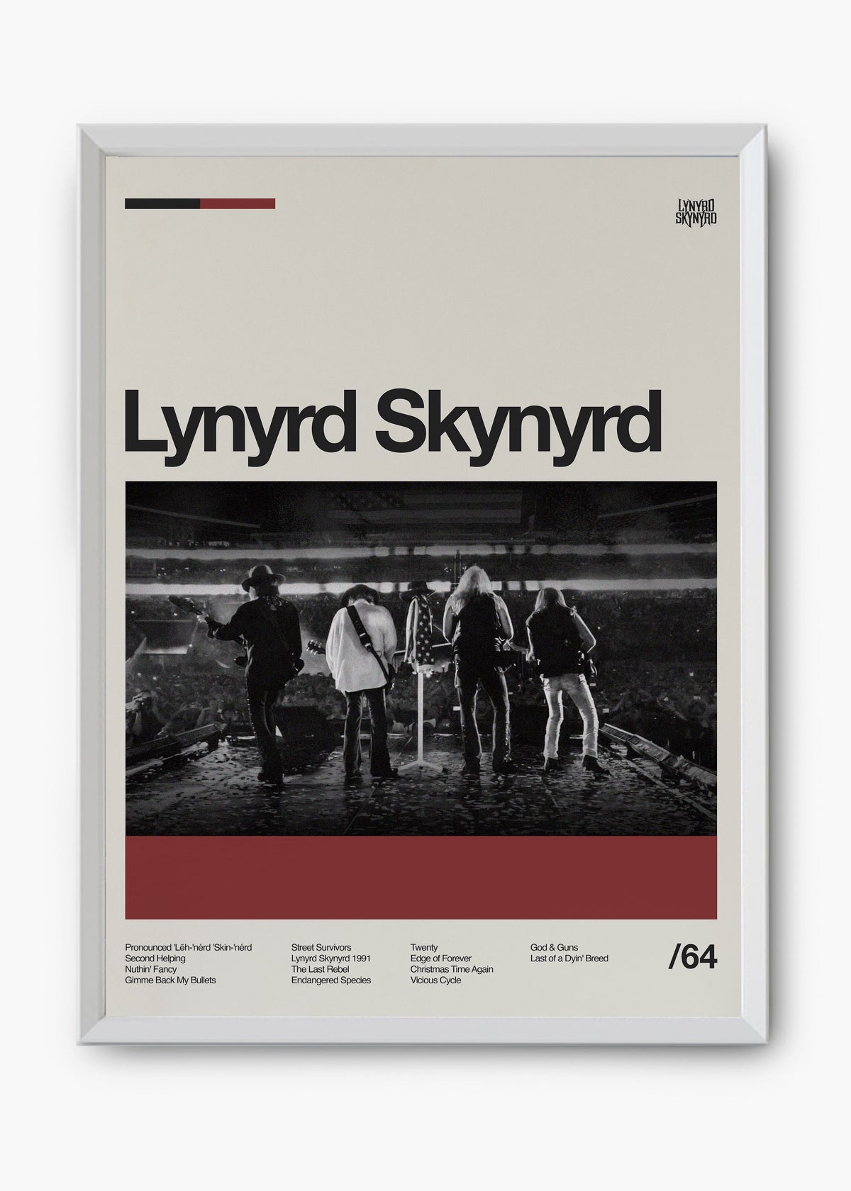 Quadro Lynyrd Skynyrd Banda