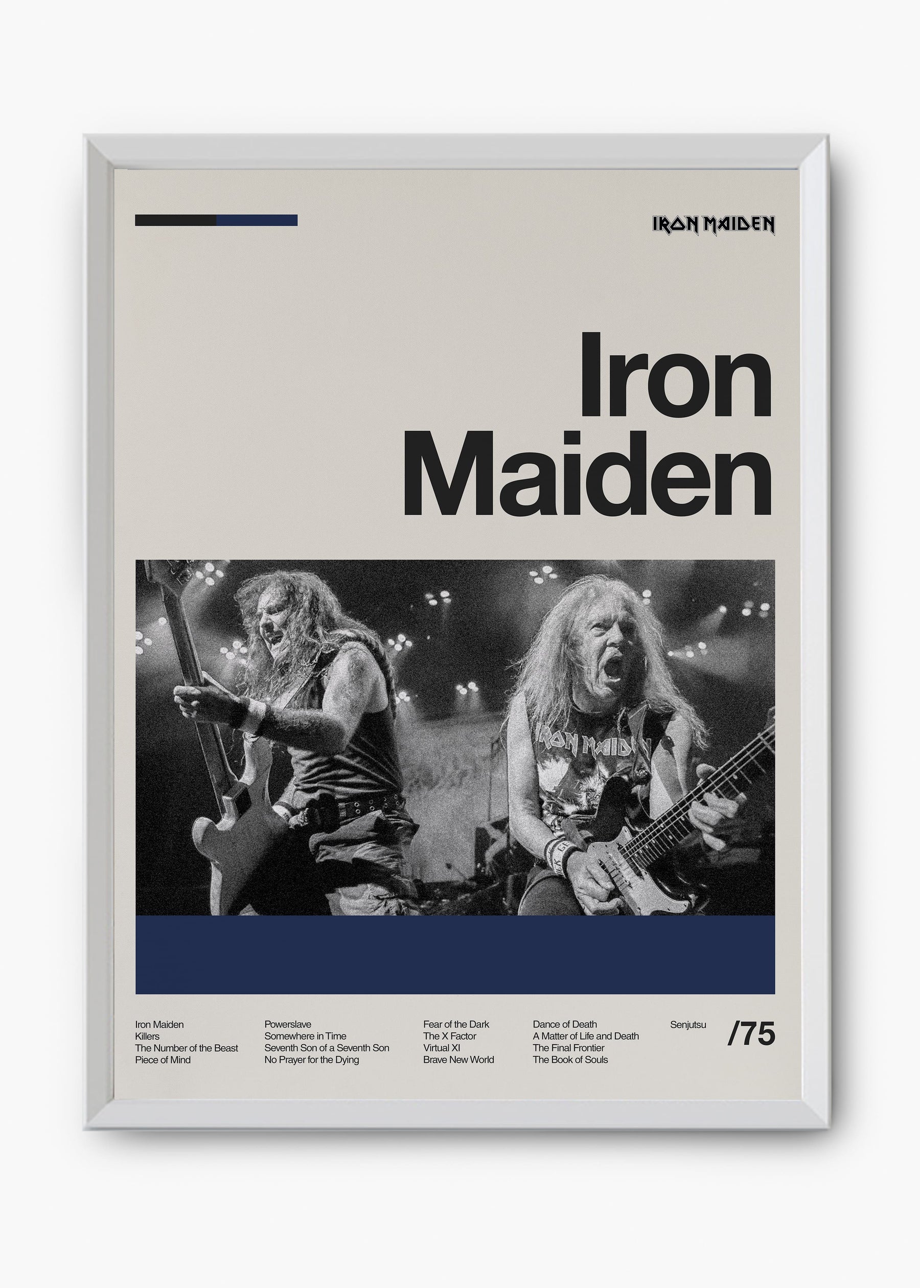 Quadro Iron Maiden Banda