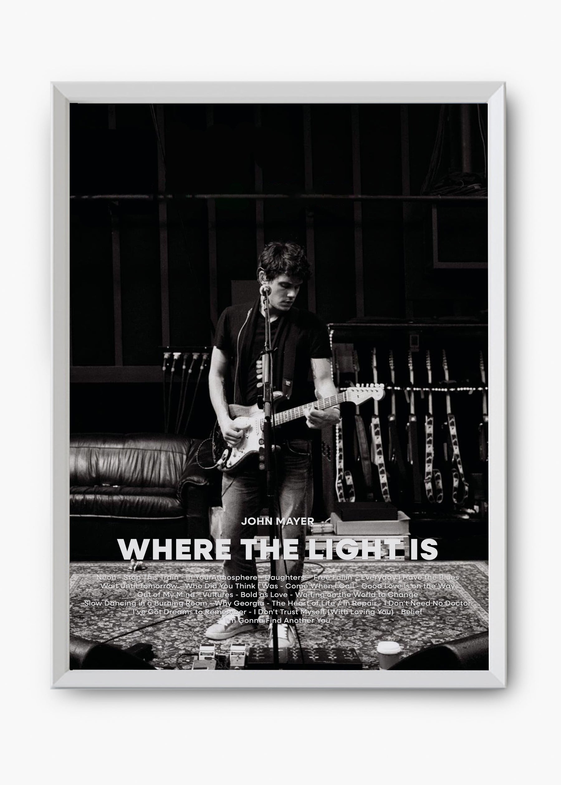 Quadro John Mayer Where The Light Is Capa