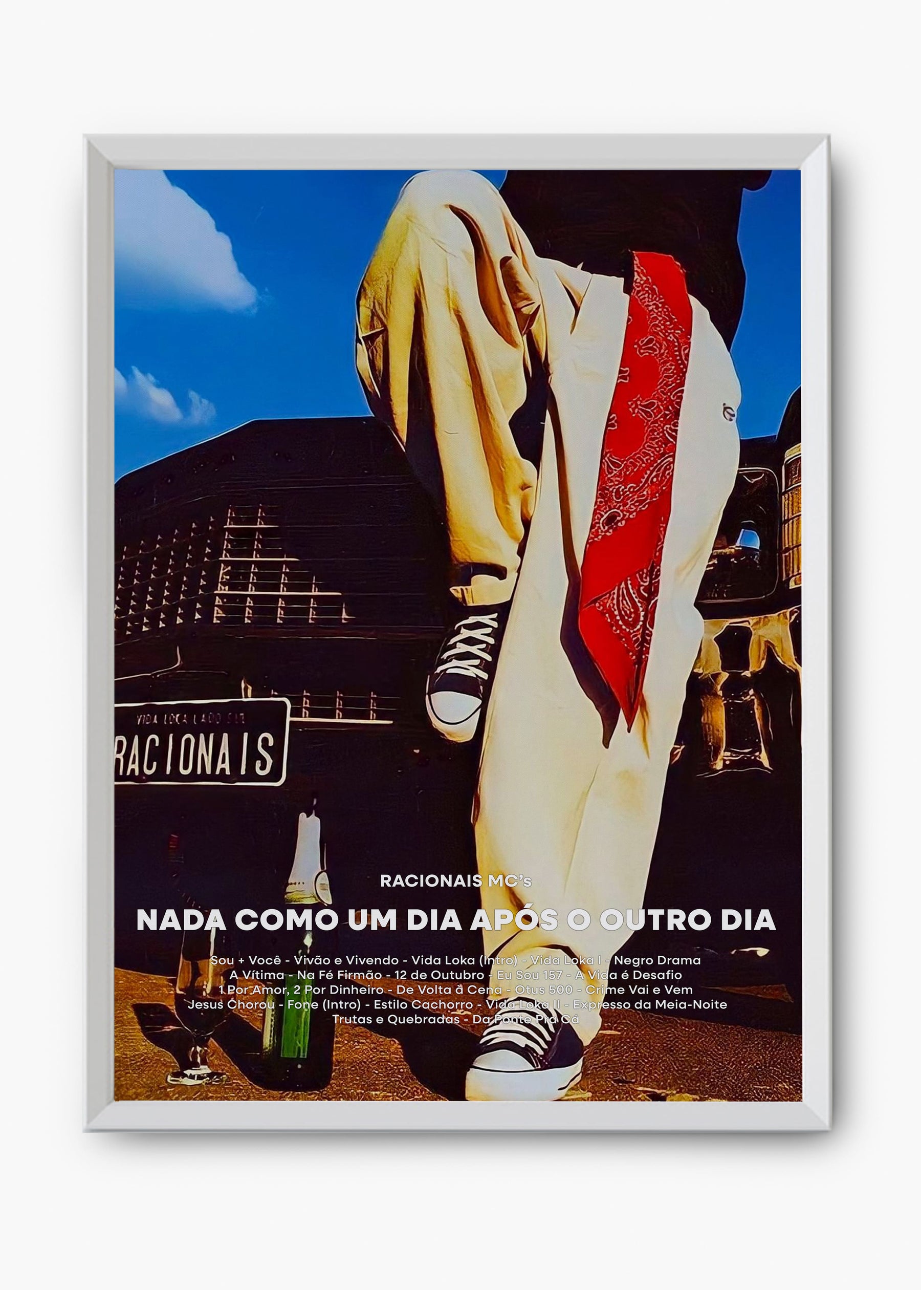 Quadro Racionais Mc`s - Nada como um Dia após o outro Dia Capa