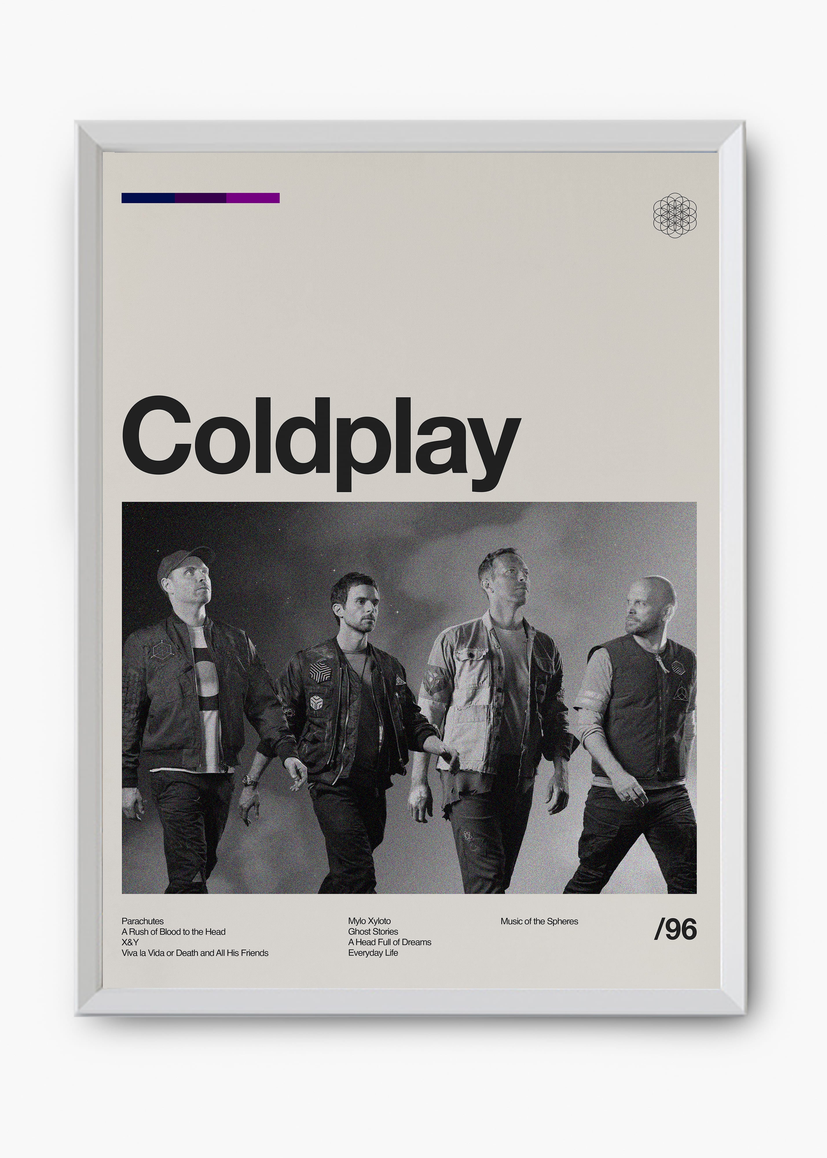 Quadro Coldplay Banda