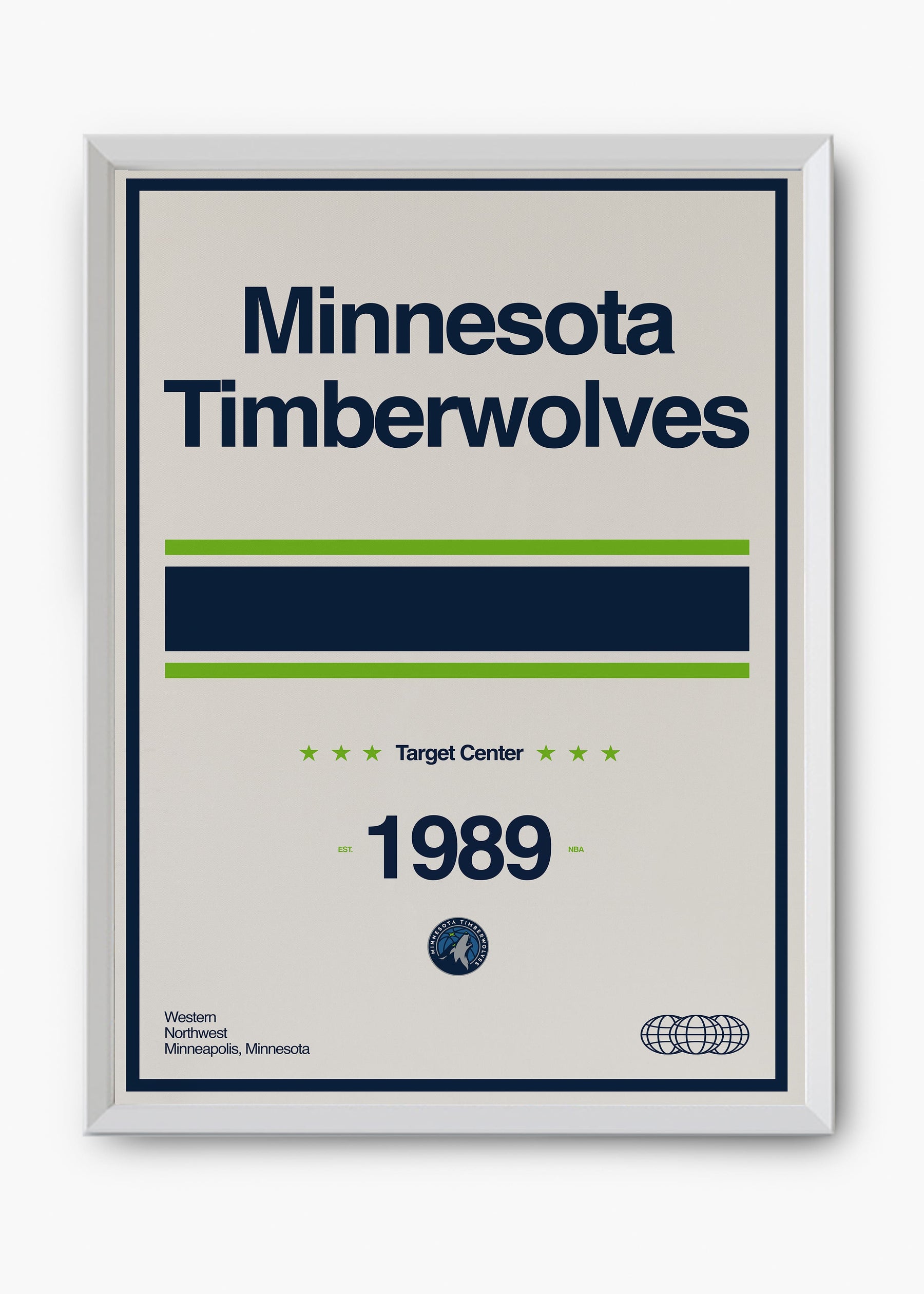 Quadro NBA Minnestoa Timberwolves