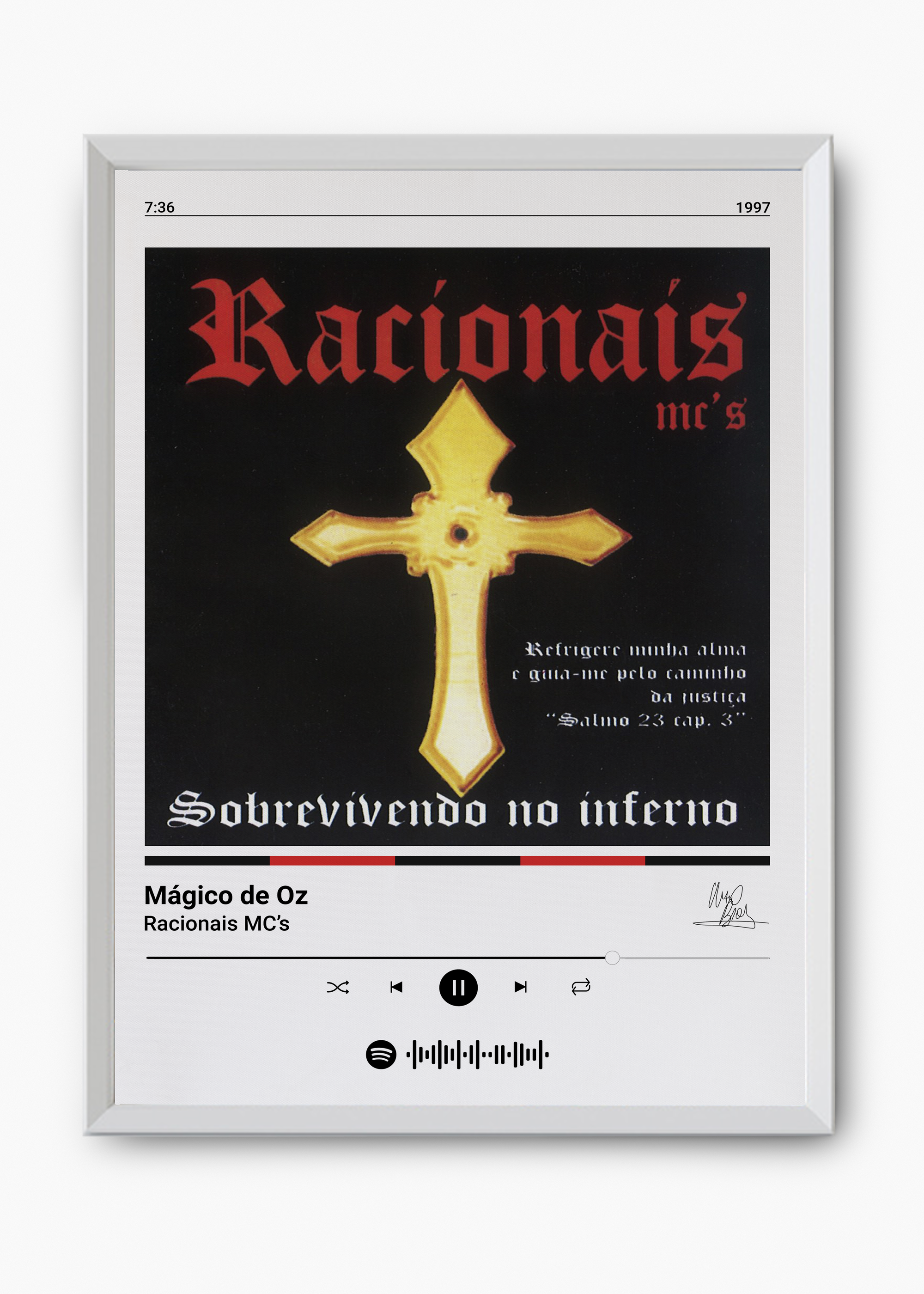 Quadro Racionais Mc's Mágico de Oz - 8