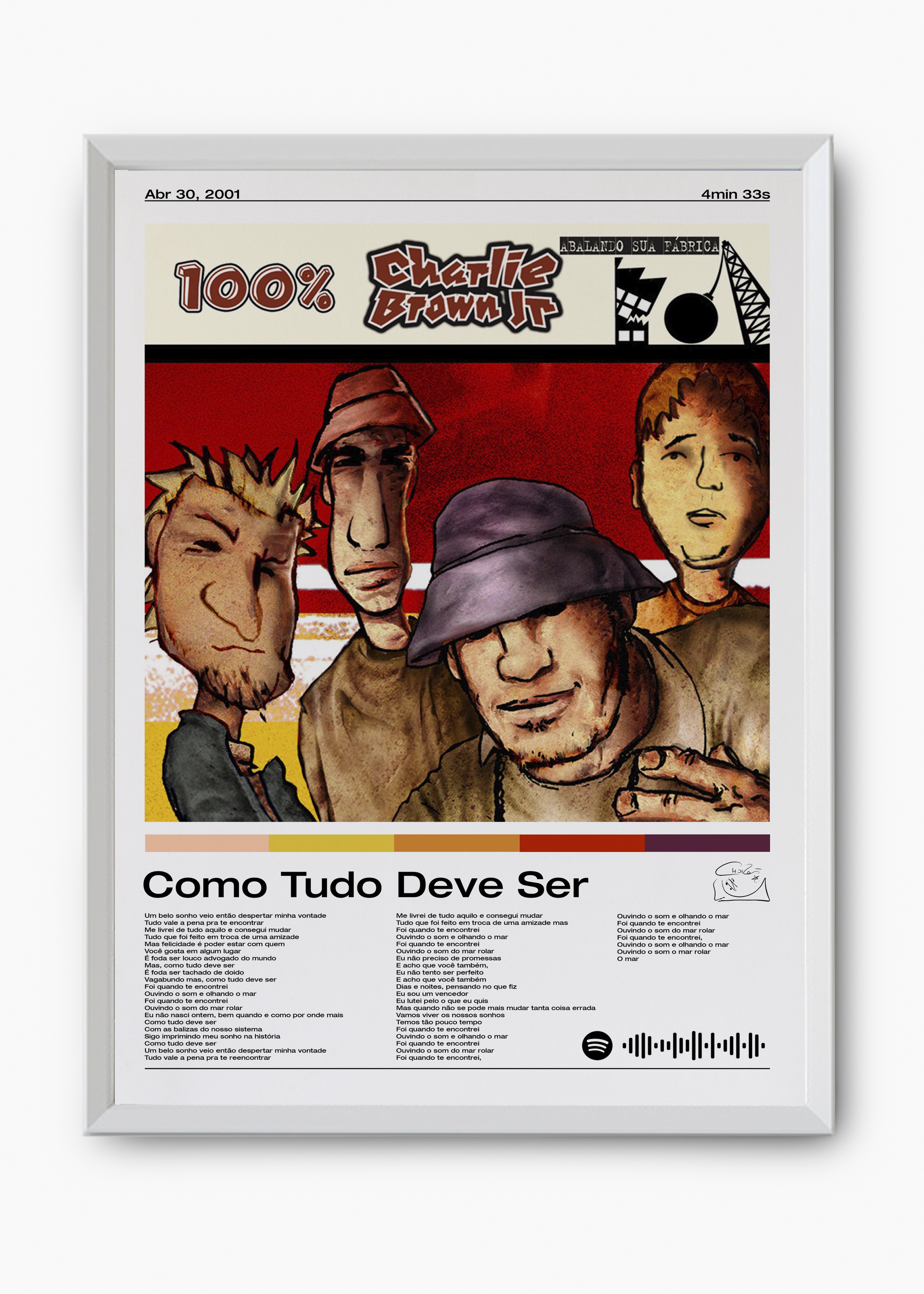 Quadro Charlie Brown Jr. Como Tudo Deve Ser - 8