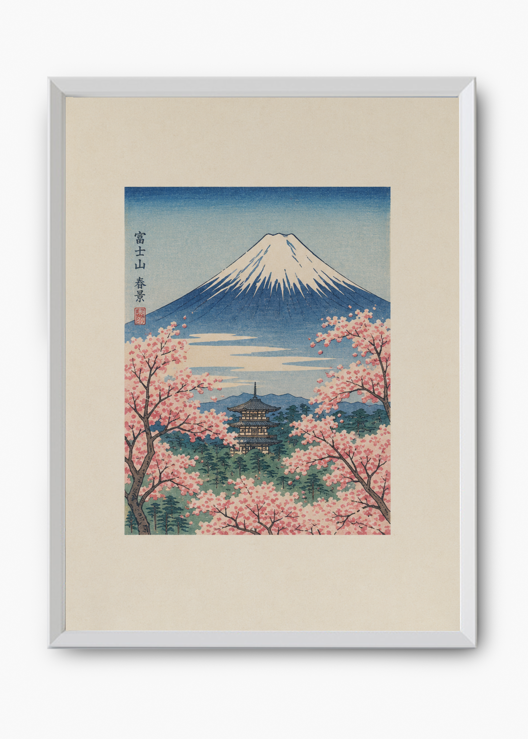 Quadro Japonês Haru Fuji - 8