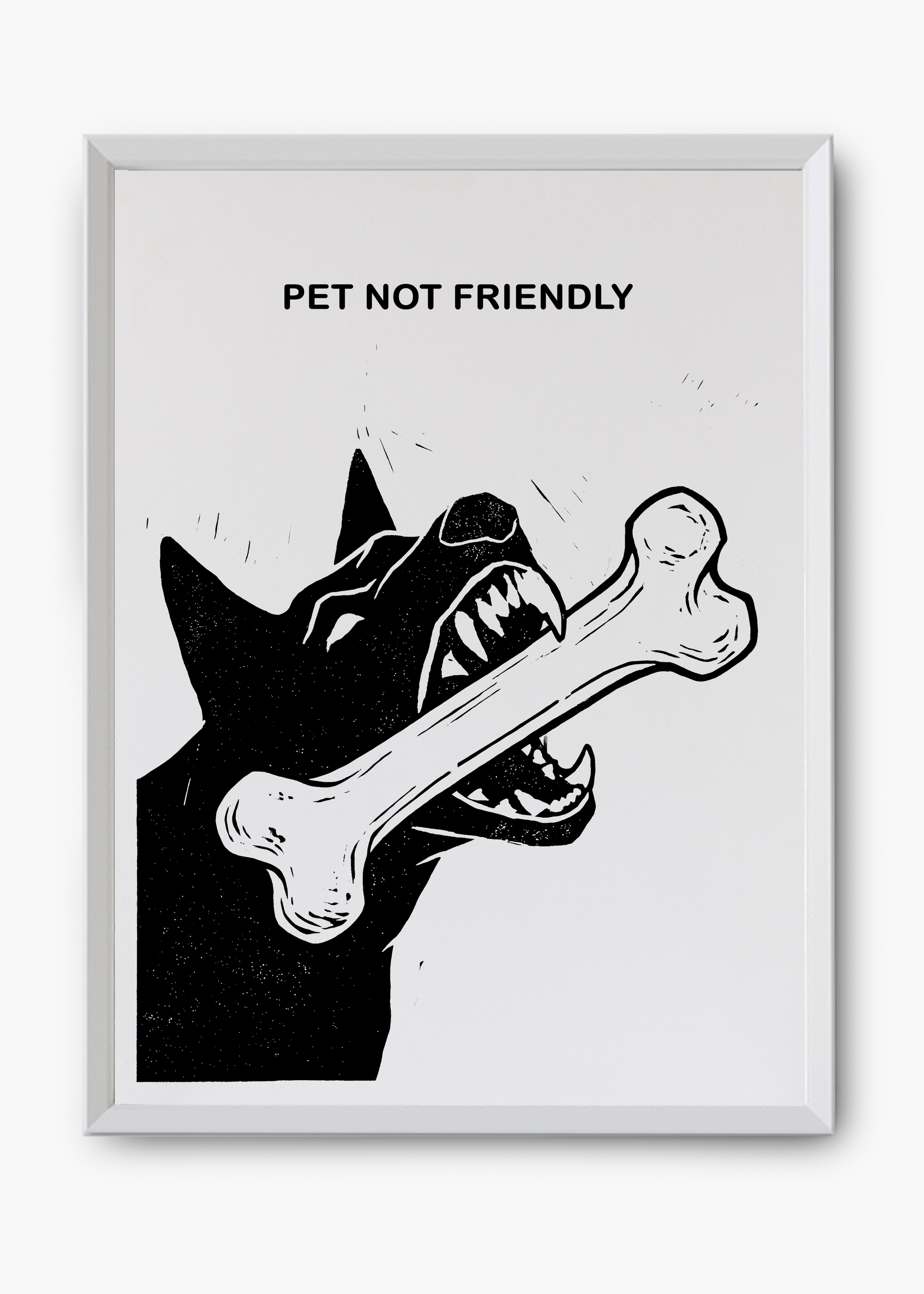 Quadro Pet Not Friendly - 8