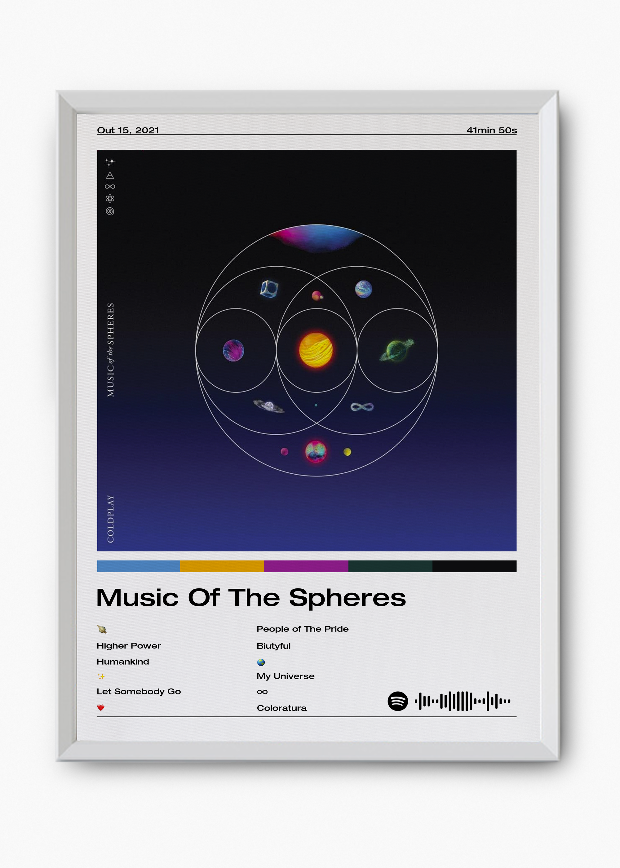 Quadro Coldplay Music Of The Spheres - 8