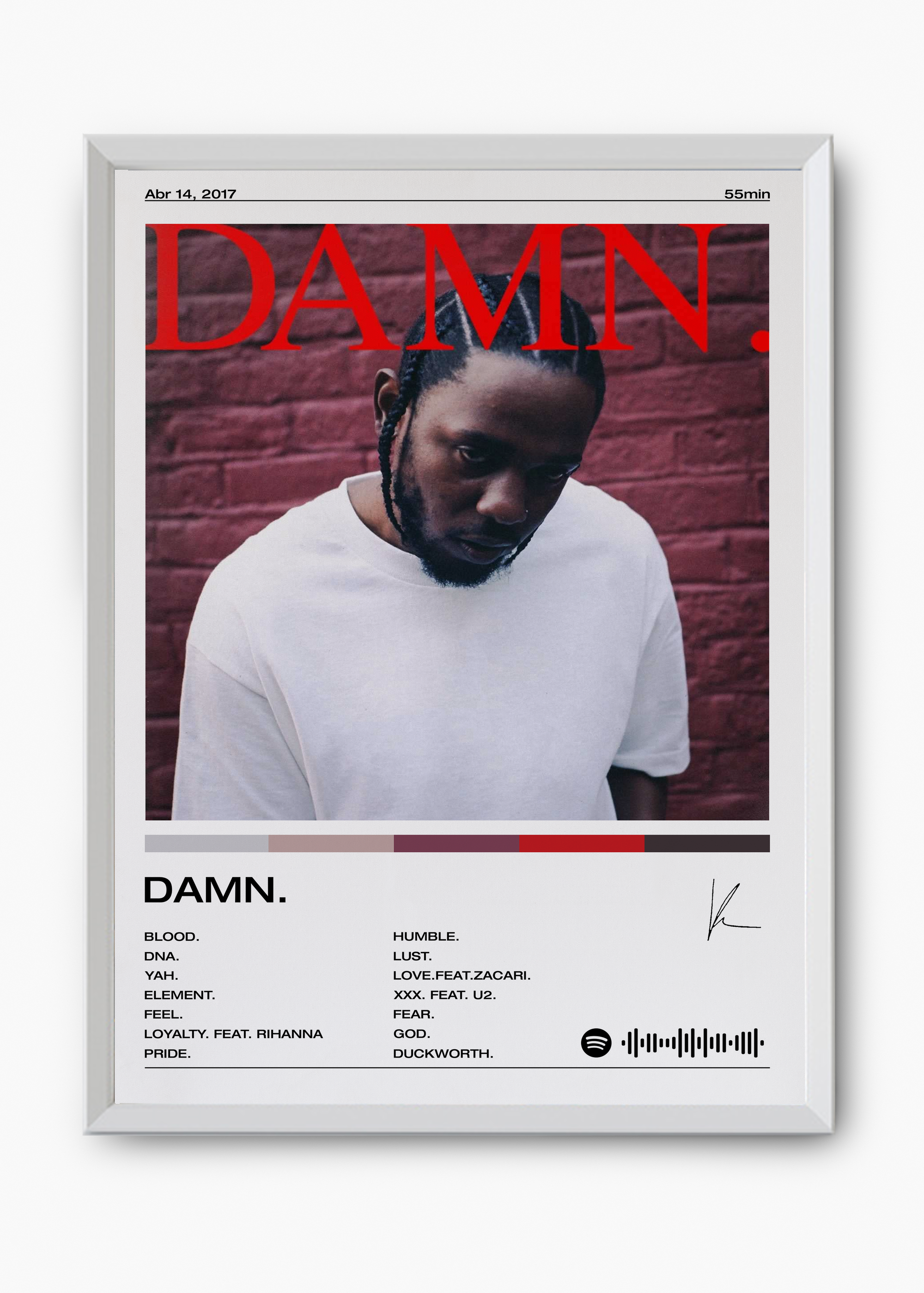 Quadro Kendrick Lamar DAMN - 8