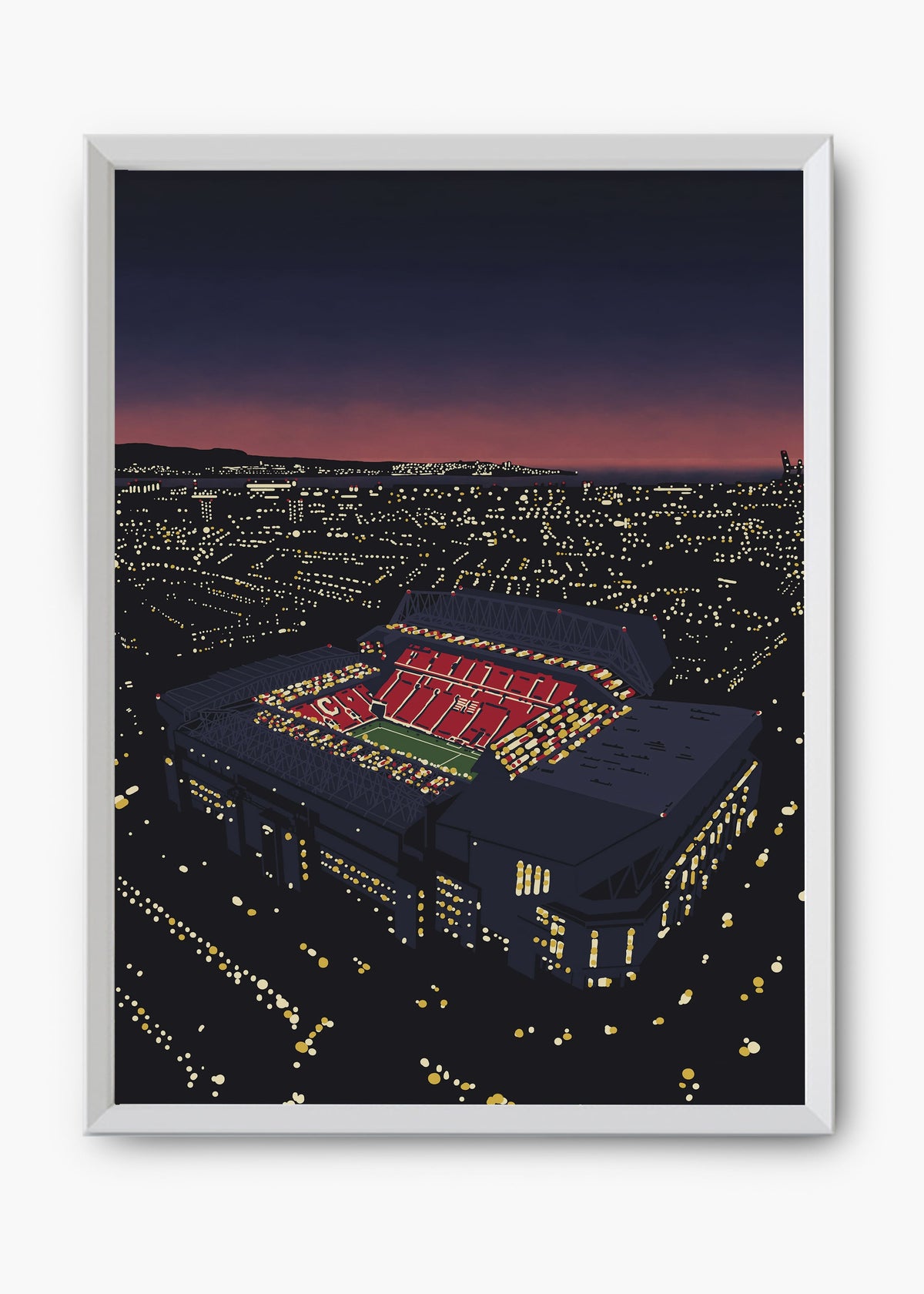 Quadro decorativo Liverpool Anfield — arte de futebol para parede | Cübe Quadros