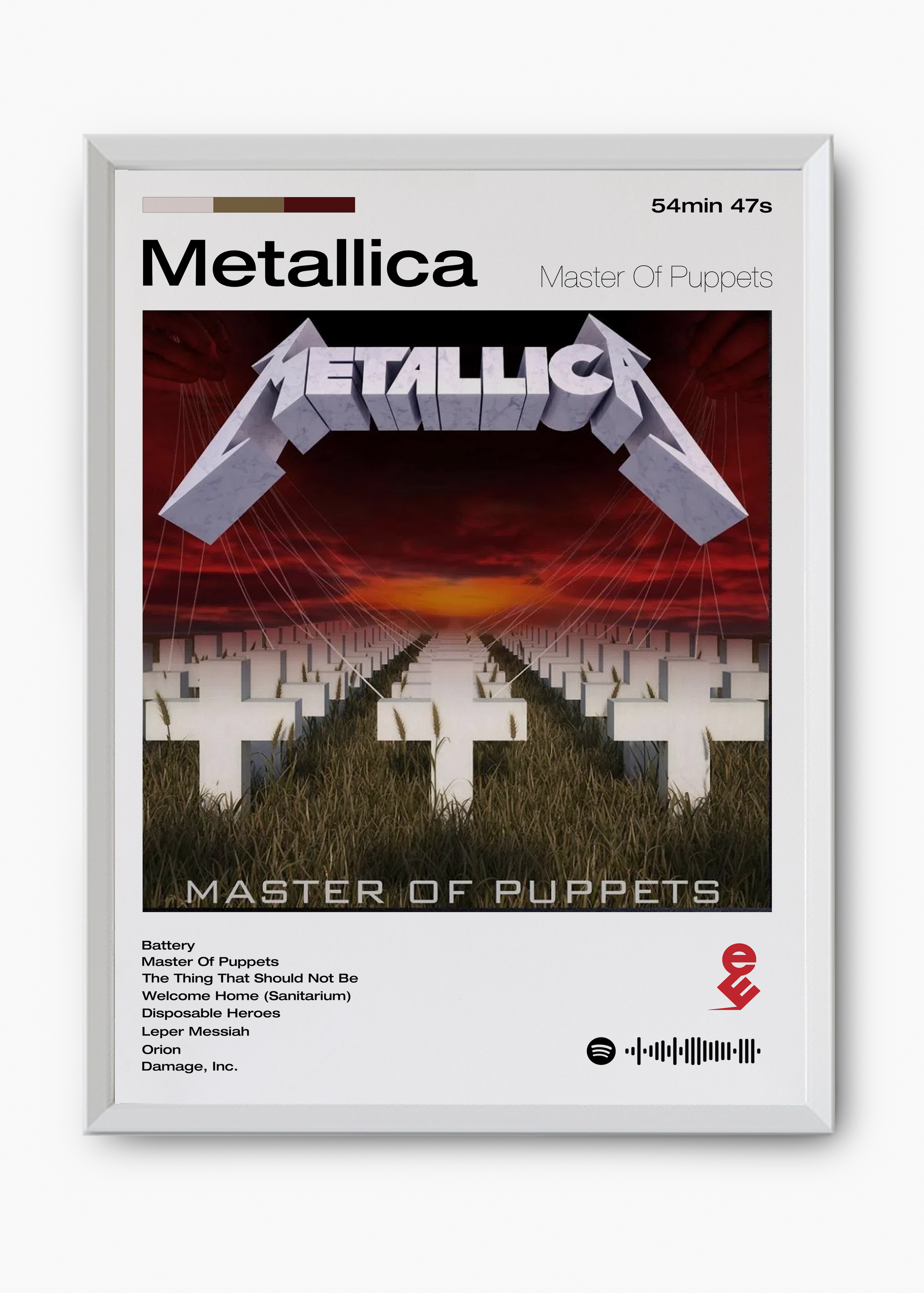 Quadro Metallica Master of Puppets - 8