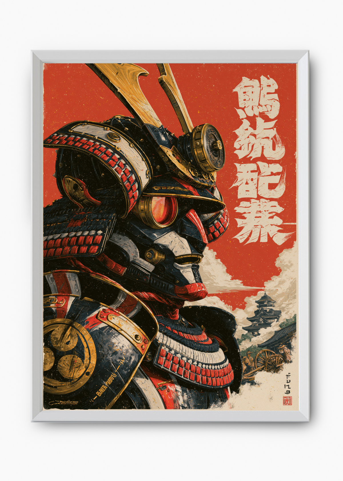 Quadro Japonês Mecha Samurai - 8