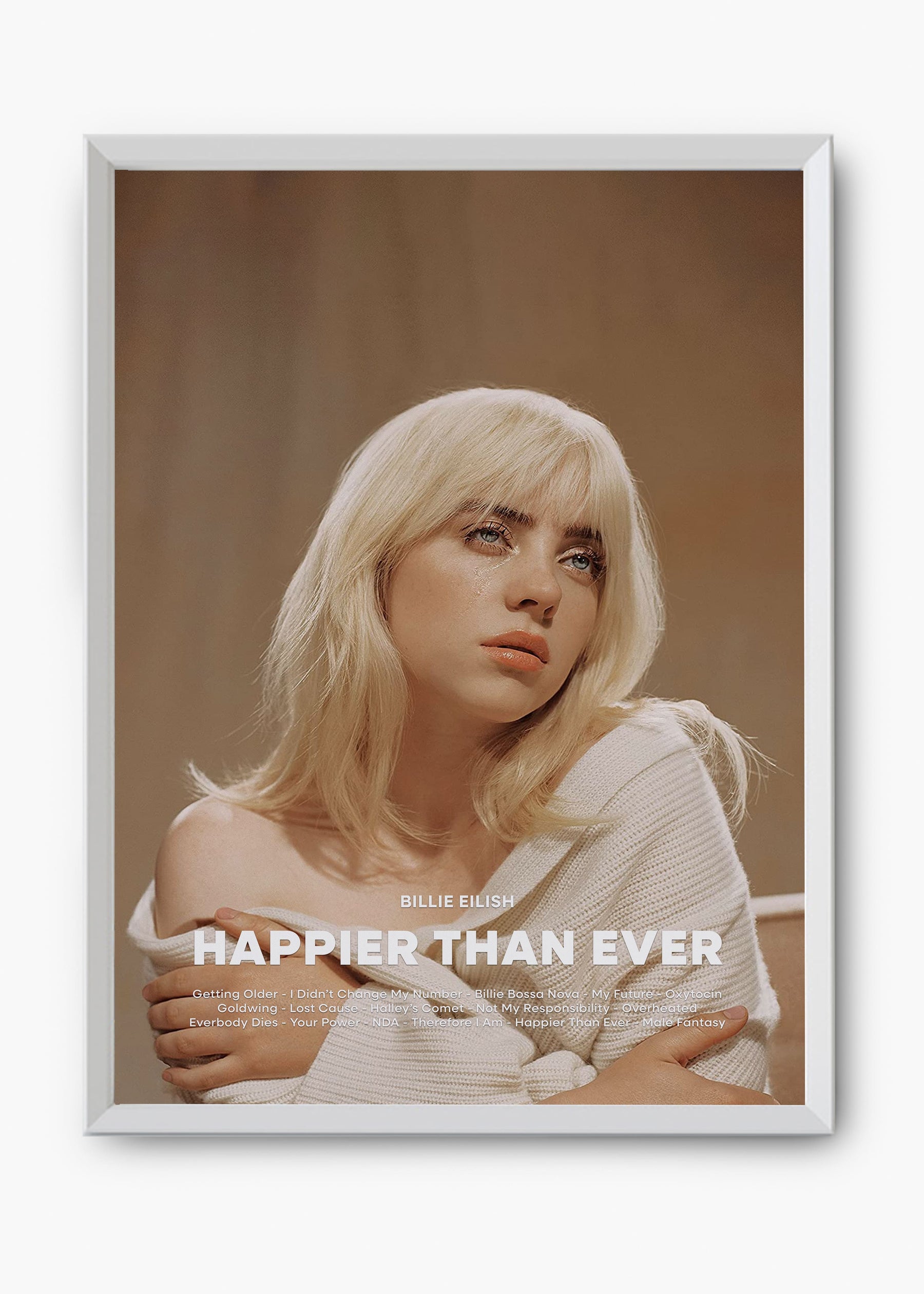 Quadro Billie Eilish Happier Than Ever Capa