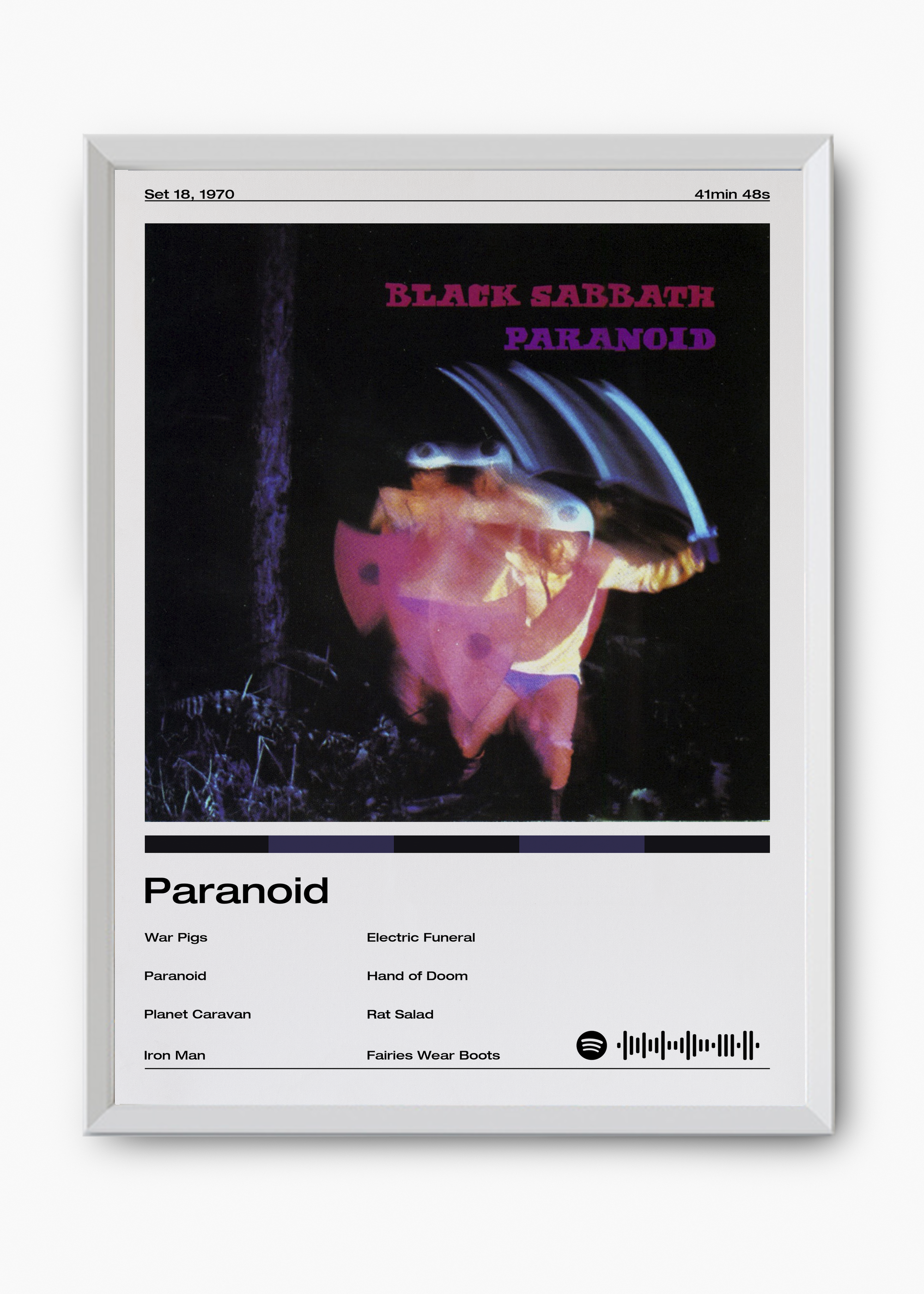 Quadro Black Sabbath Paranoid - 8