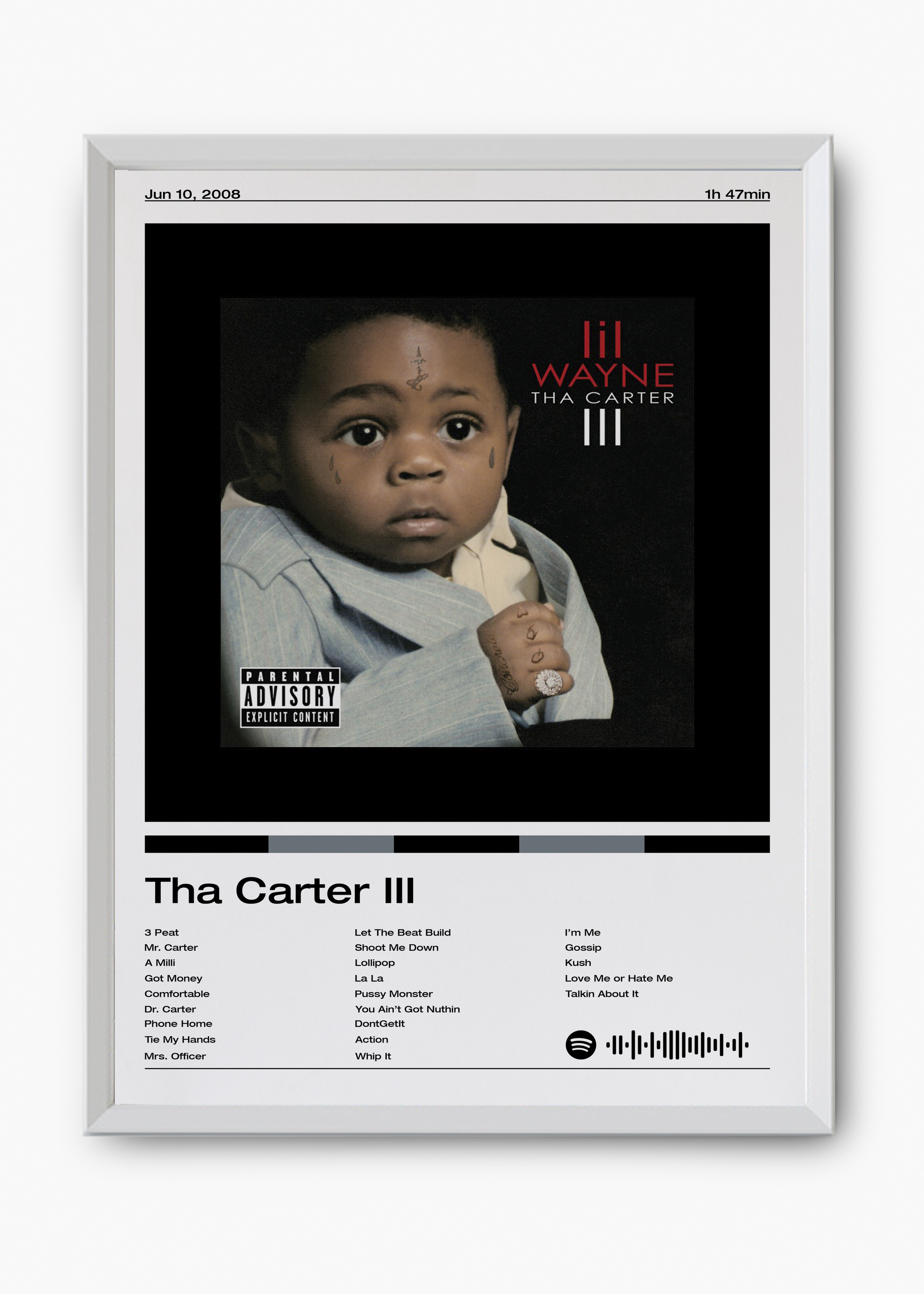 Quadro Lil Wayne Tha Carter III - 8