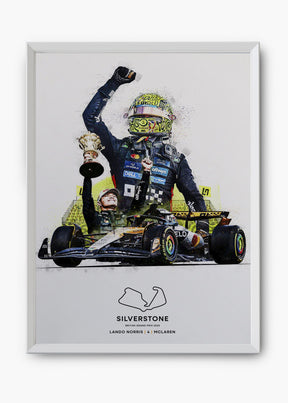 Quadro Lando Norris Silverstone 2025