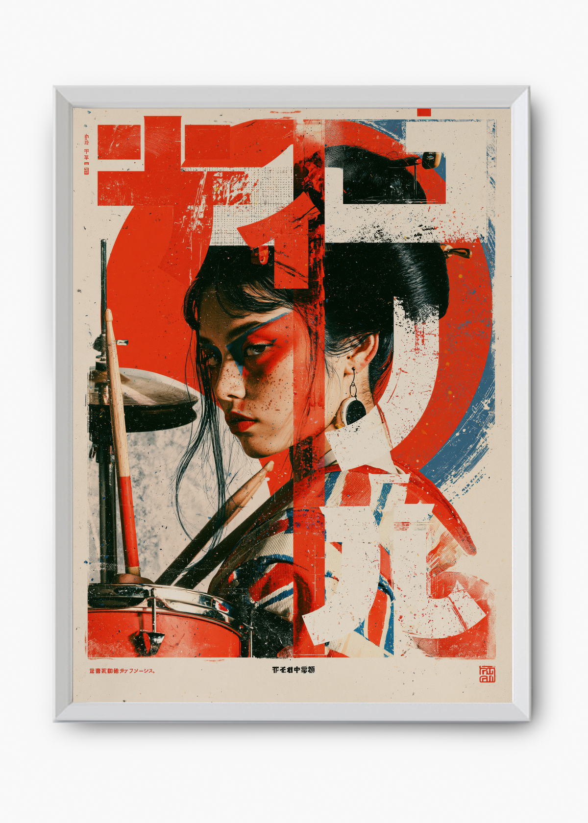 Quadro Japonês Taiko Hime - 8
