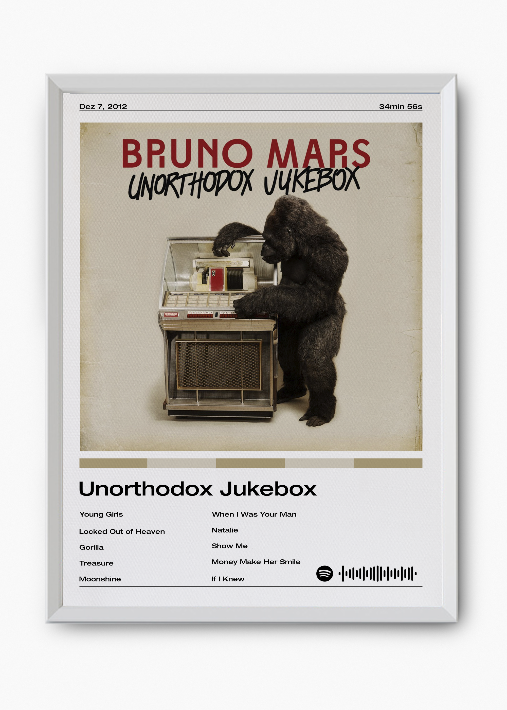 Quadro Bruno Mars Unorthodox Jukebox - 8
