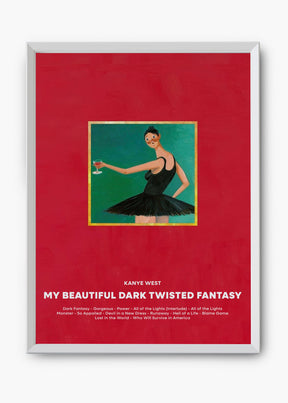 Quadro Kanye West My Beautiful Dark Twisted Fantasy Capa