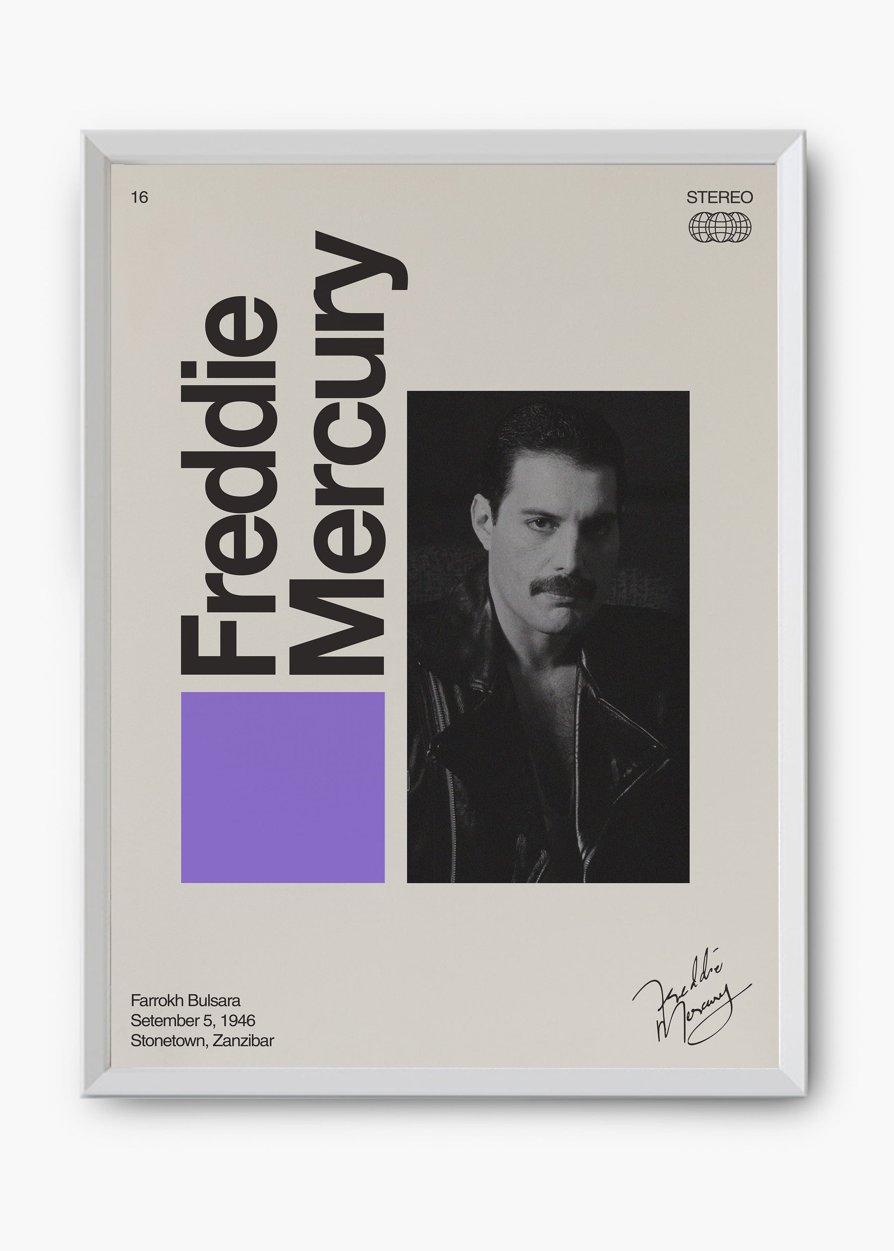 Quadro Signature Freddie Mercury